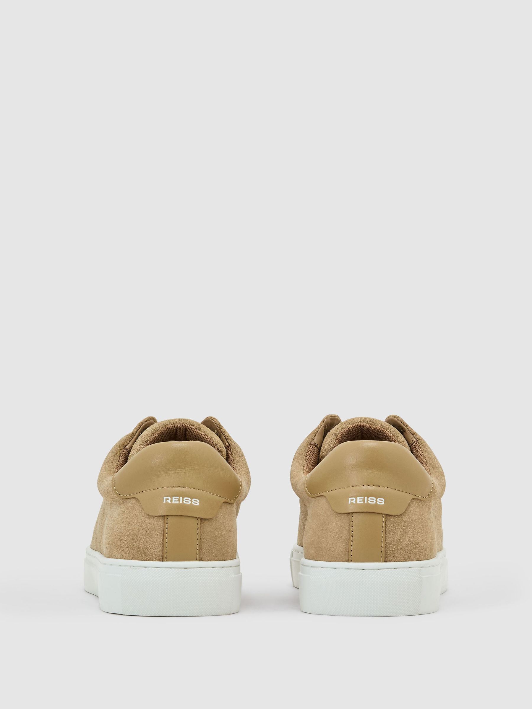 Suede Slip-On Elasticated Trainers in Sand - Image 3 of 4