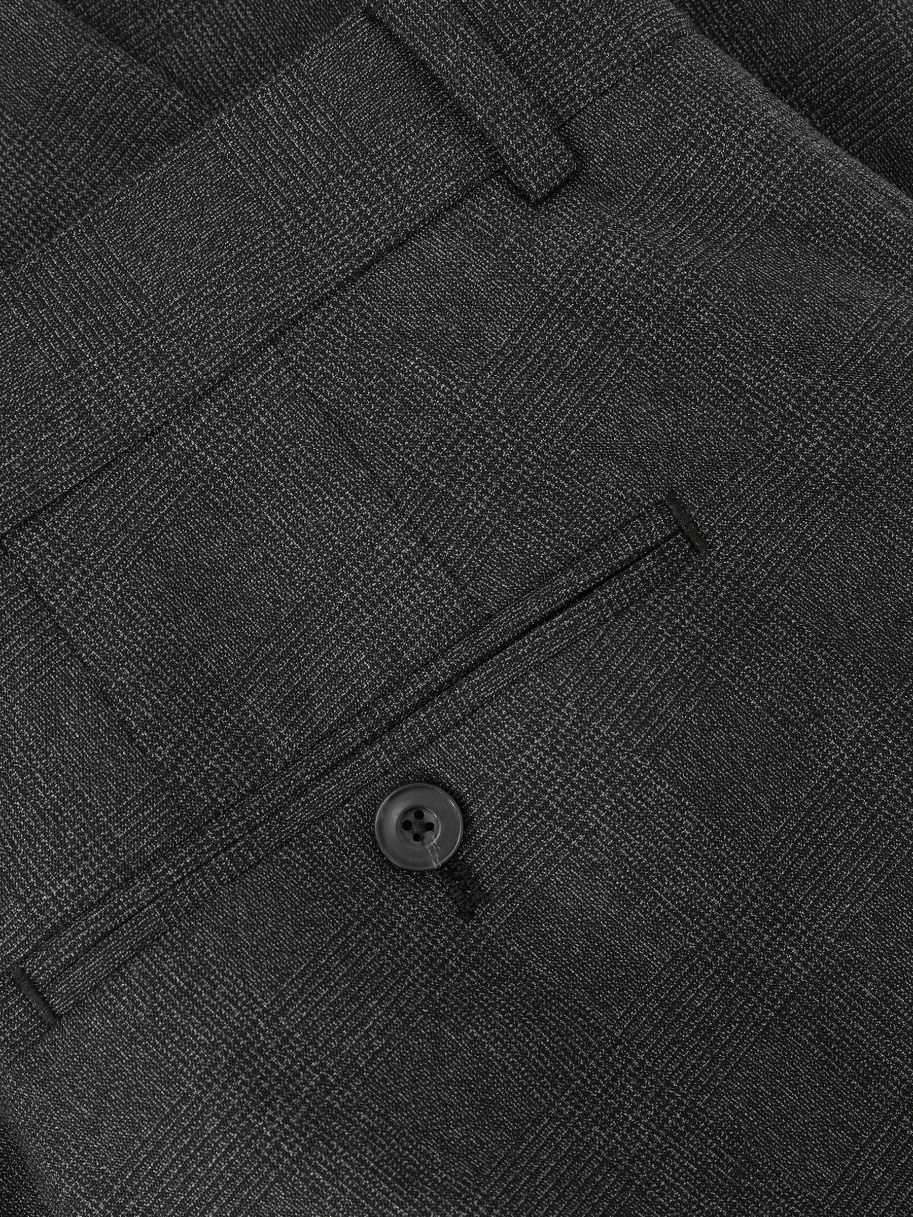 Check Tailored-Fit Suit Trousers in Charcoal Grey - image 3
