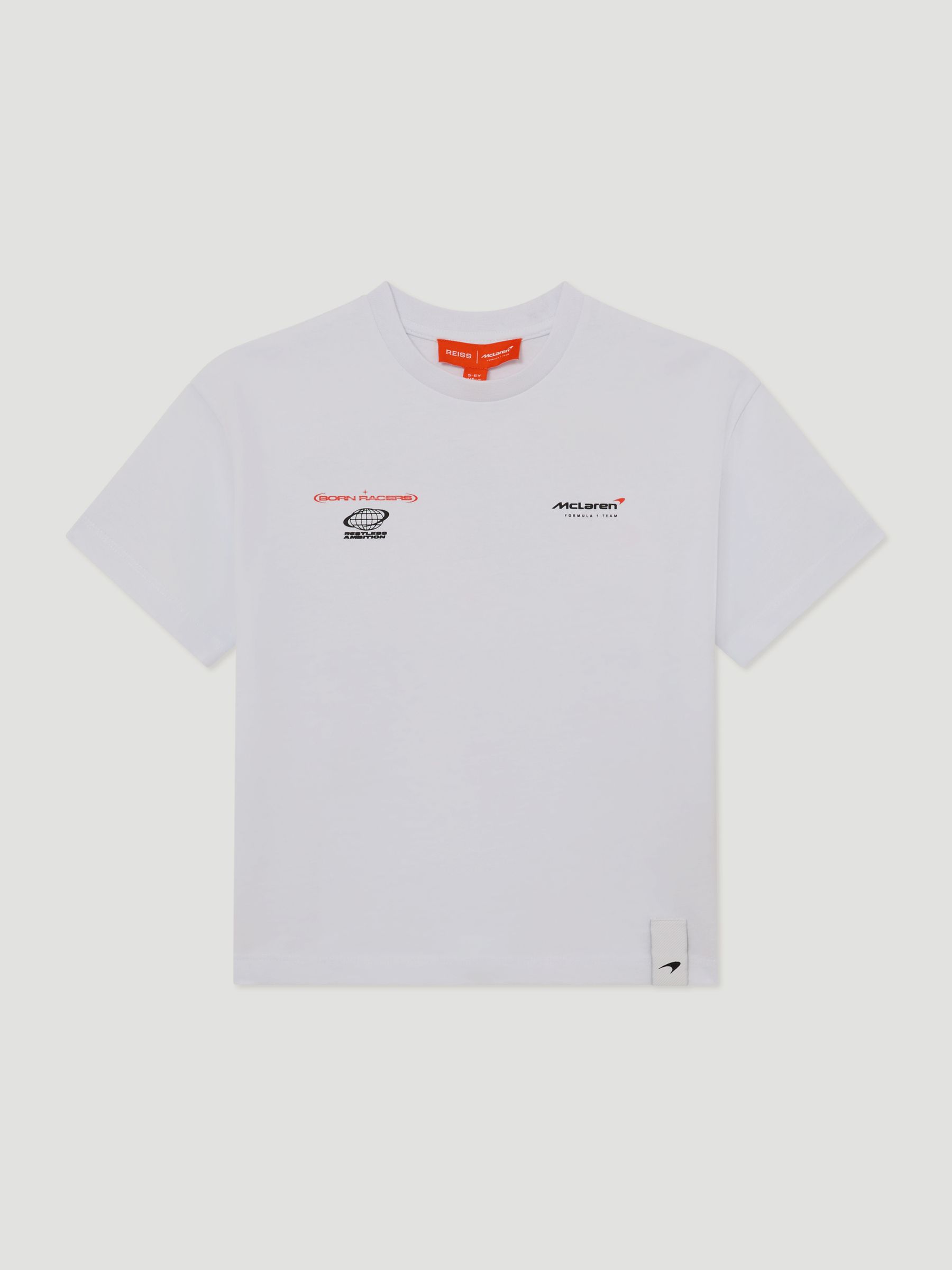 13-14 yrs McLaren Racing Relaxed Logo T-Shirt Unisex-Fit in White - Image 3 of 3