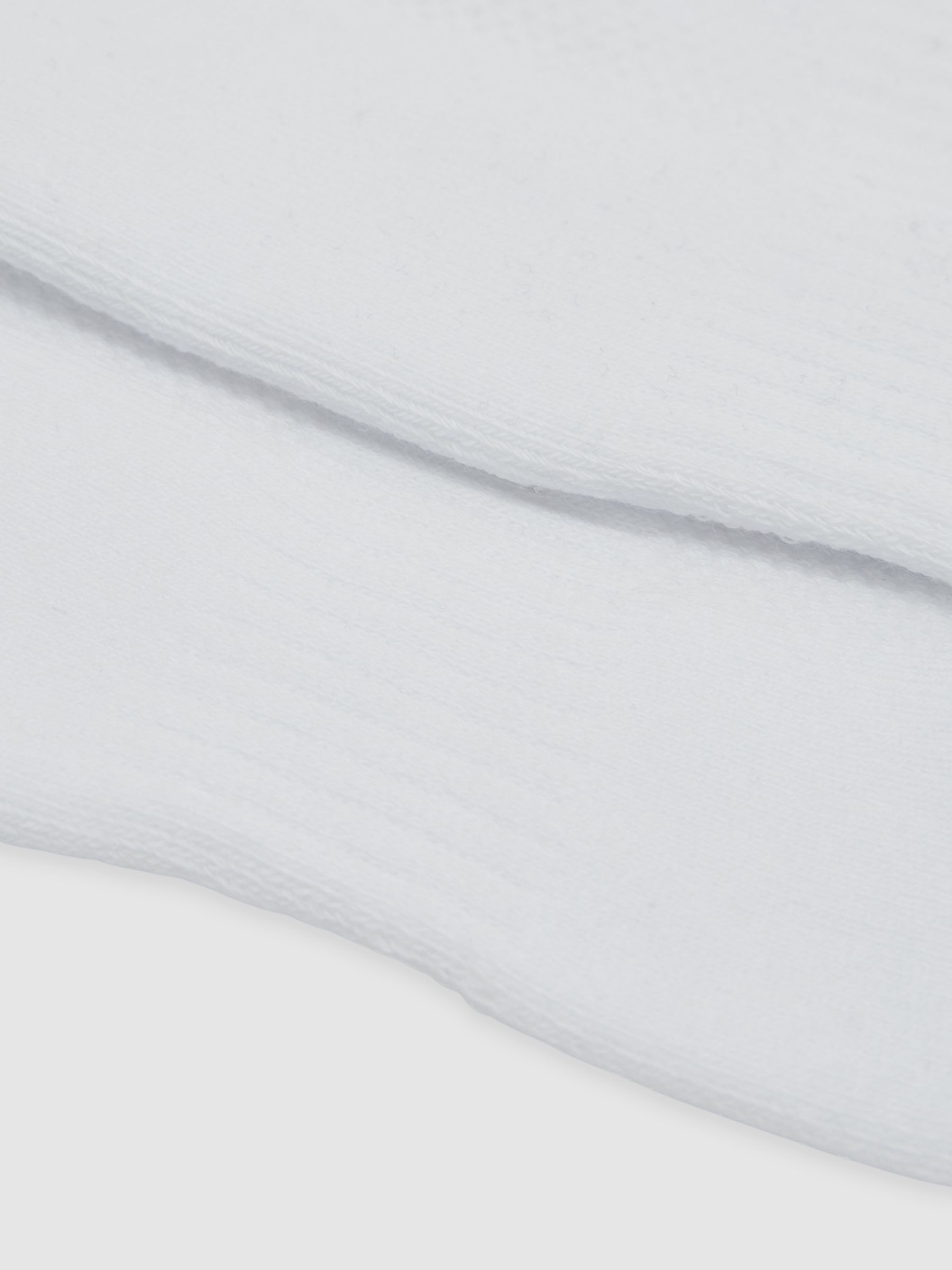 Cotton-Blend Trainer Socks in White - image 2