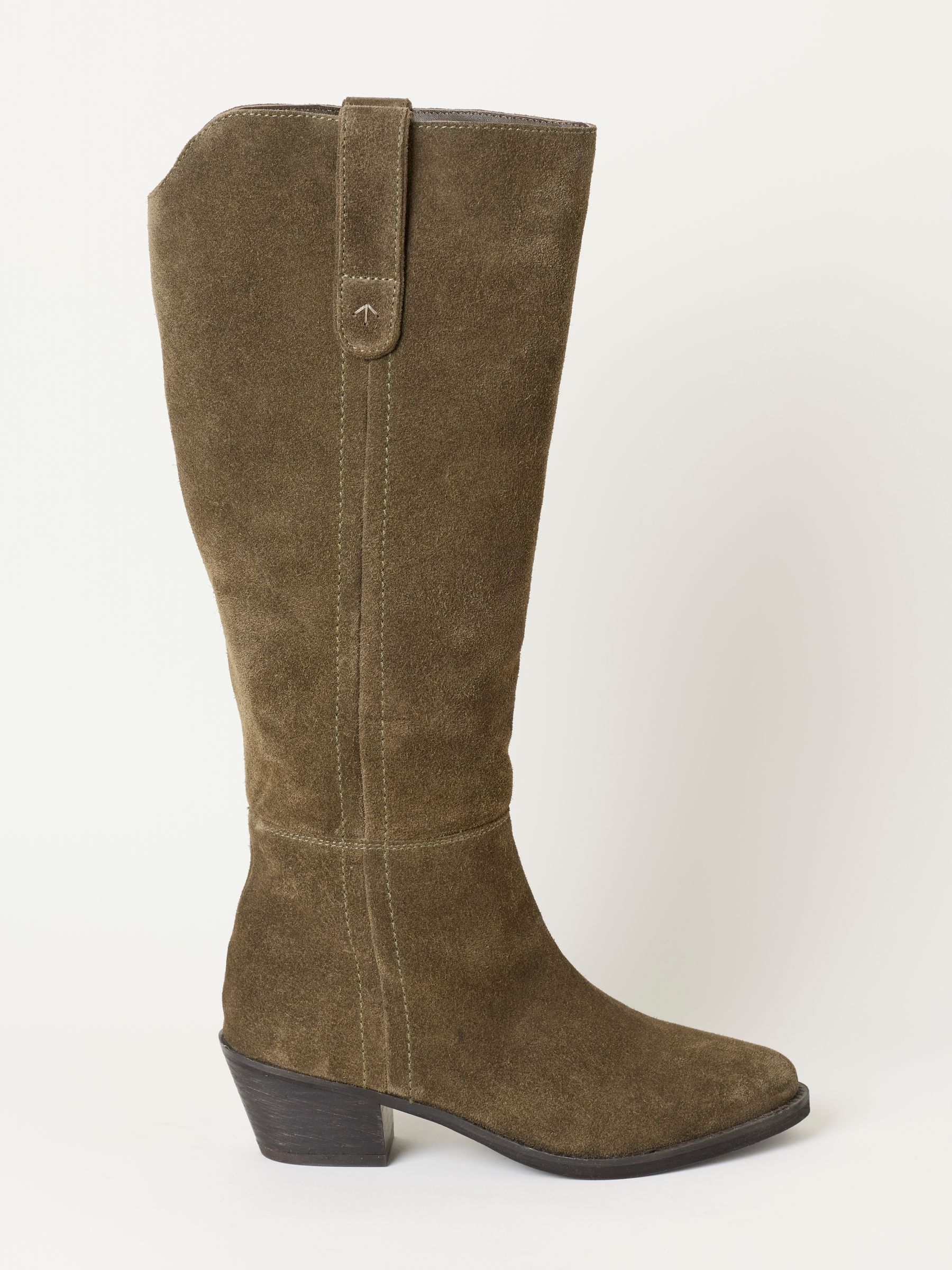 Khaki Green Sherbourne Suede Knee High Boots - Image 3 of 5