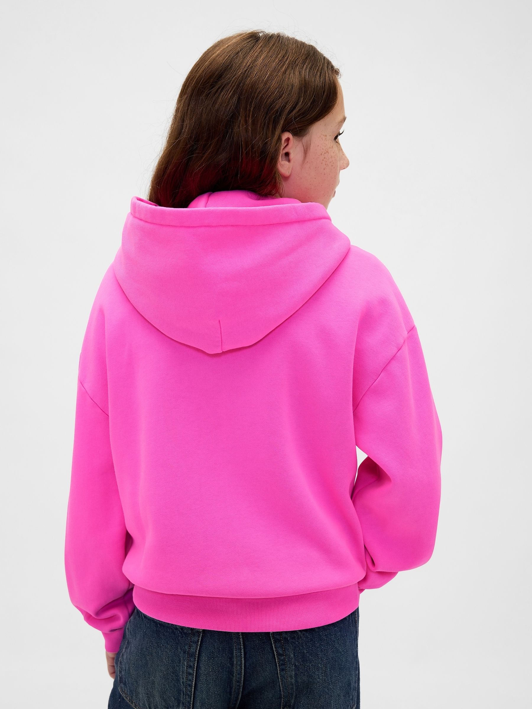 Pink Vintage Soft Logo Hoodie - Image 2 of 4 Pink Vintage Soft Logo Hoodie - Image 2 of 4