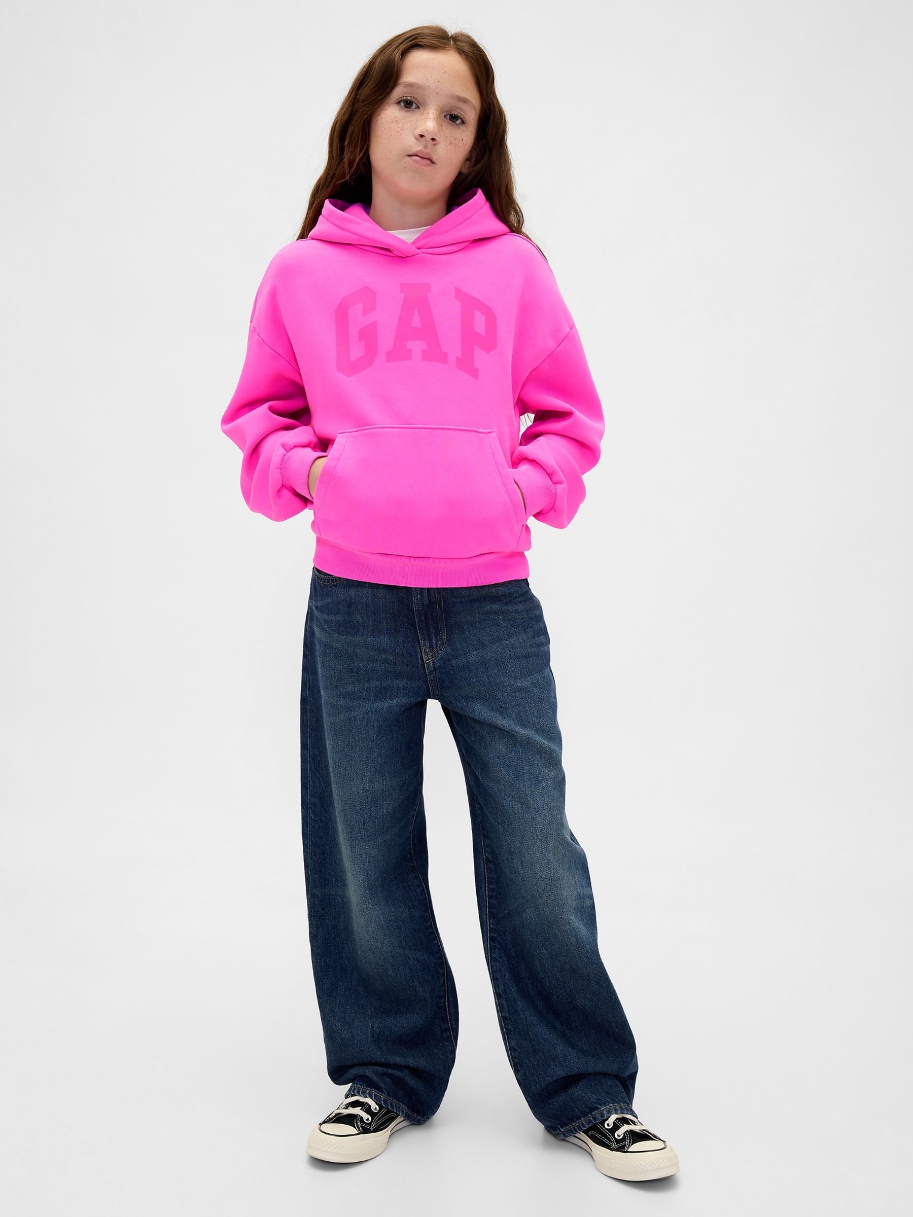 Pink Vintage Soft Logo Hoodie - Image 3 of 4