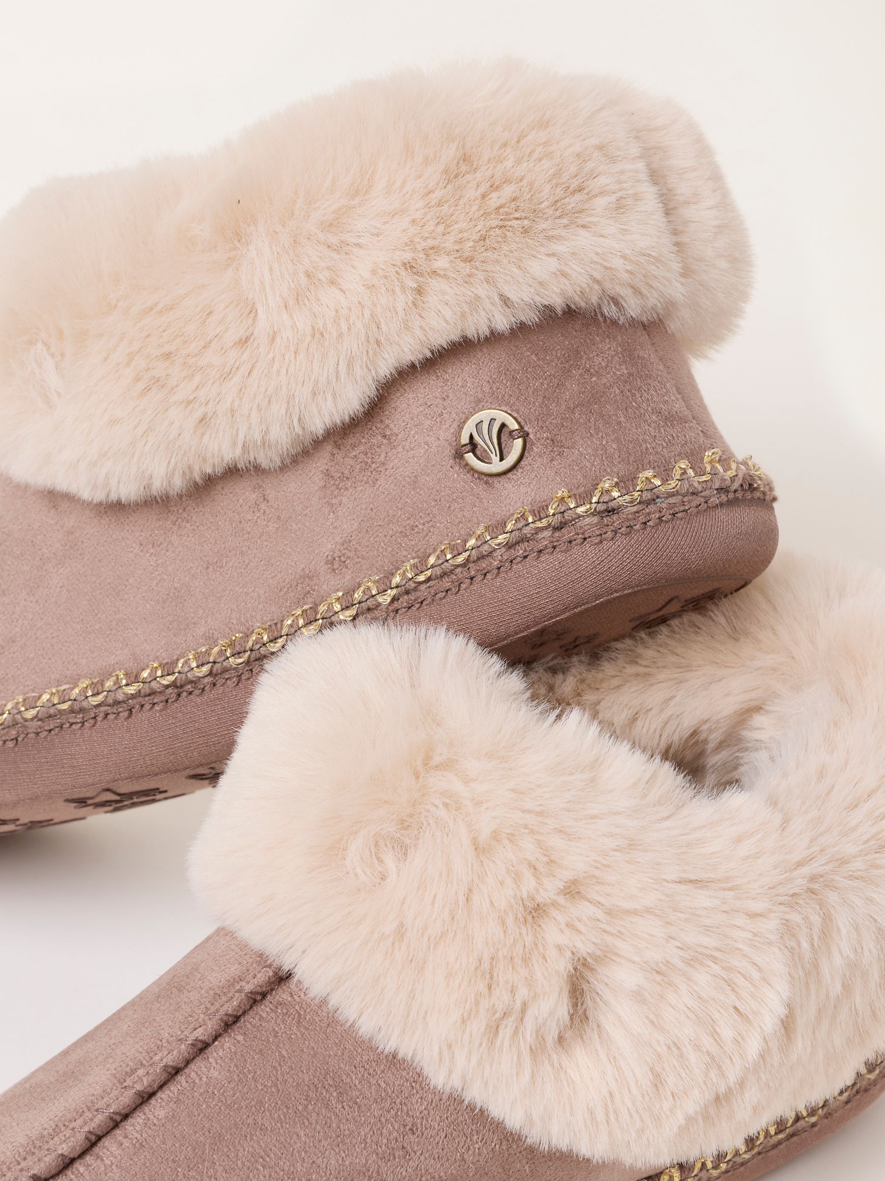 Maia Lilac Purple Faux Fur Boot Slipper - Image 2 of 3 Maia Lilac Purple Faux Fur Boot Slipper - Image 2 of 3