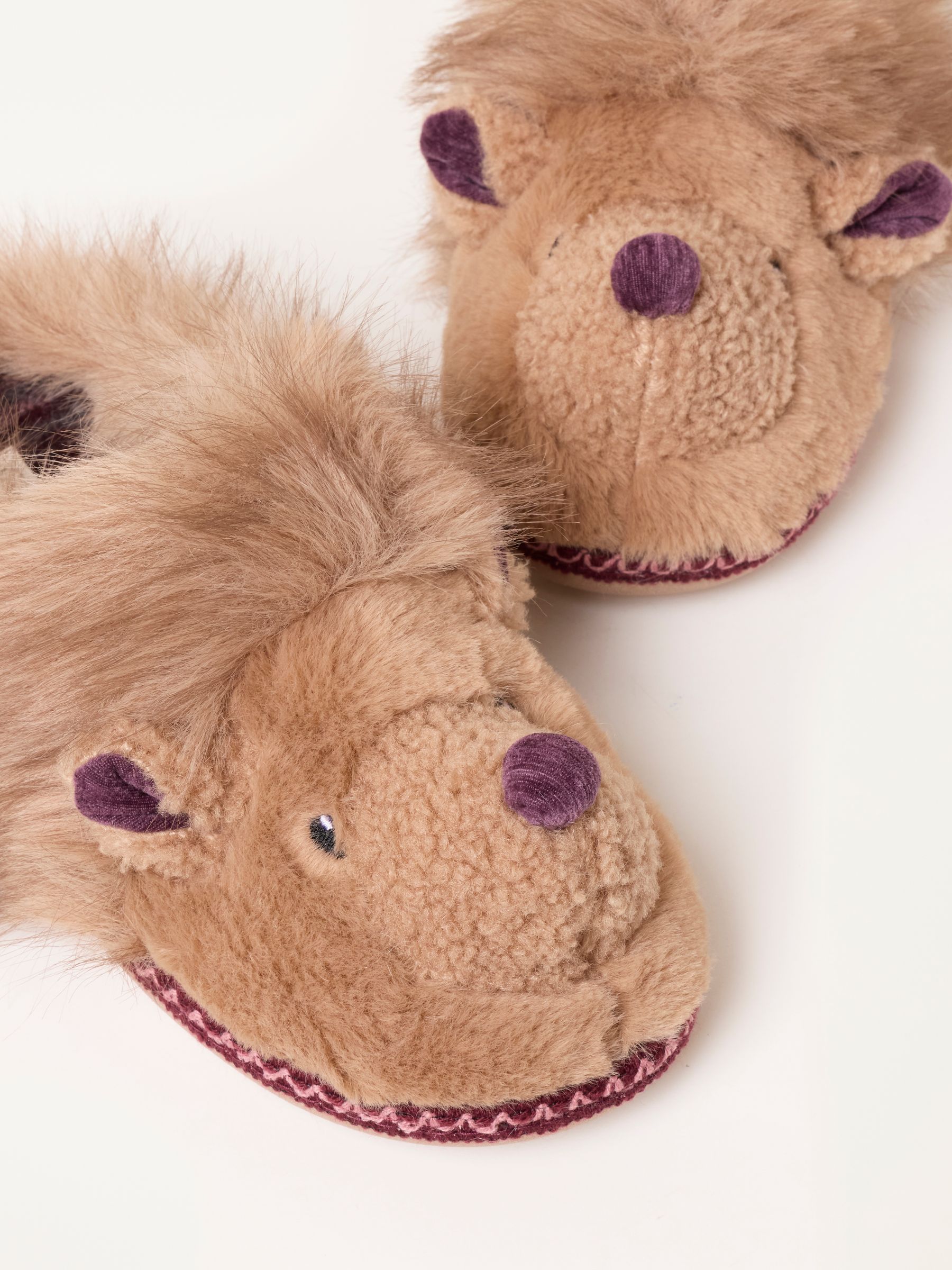 Novelty Brown Hedgehog Mule Slipper - Image 1 of 3