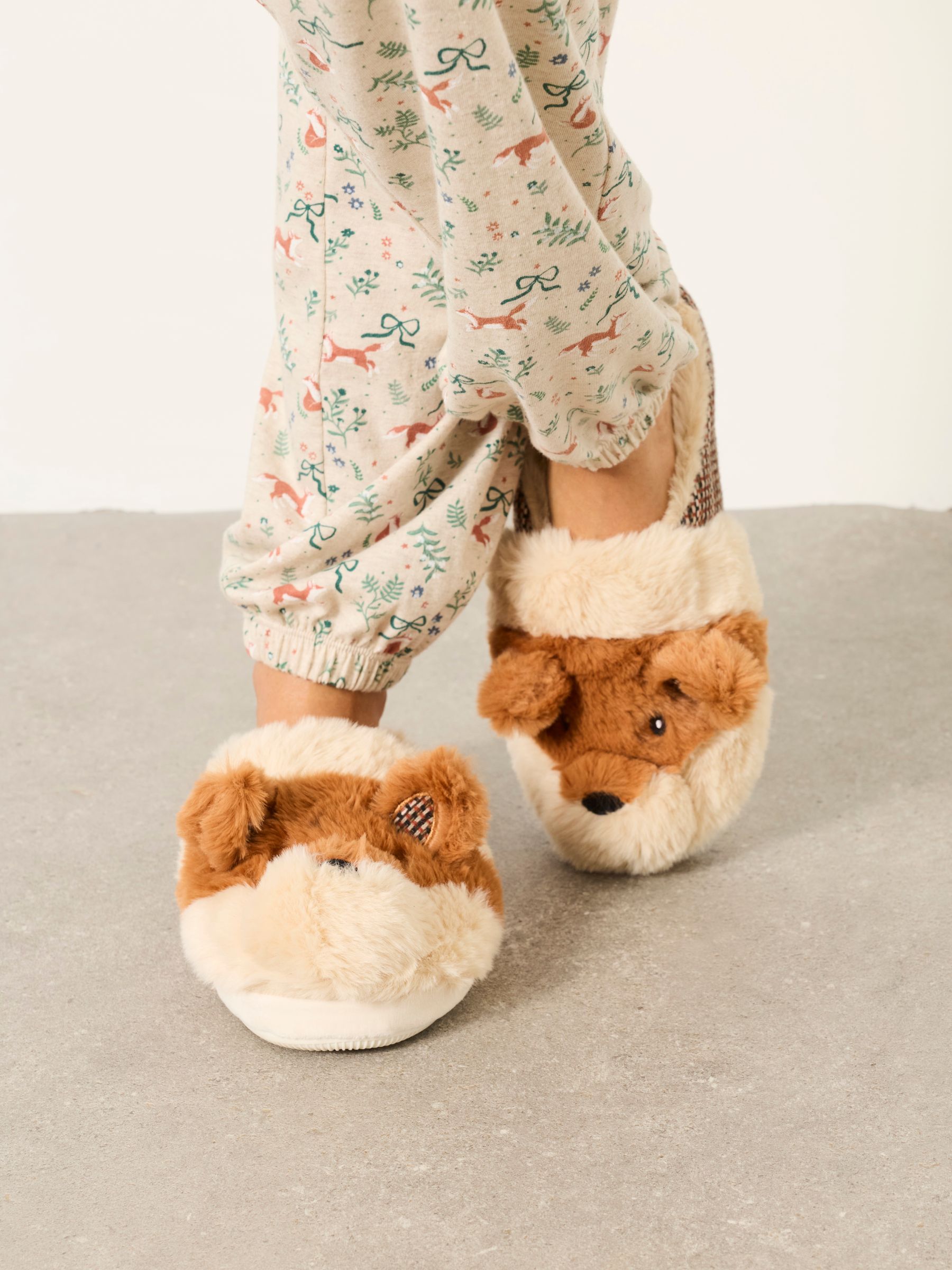 Novelty Orange Fox Mule Slipper - Image 2 of 5