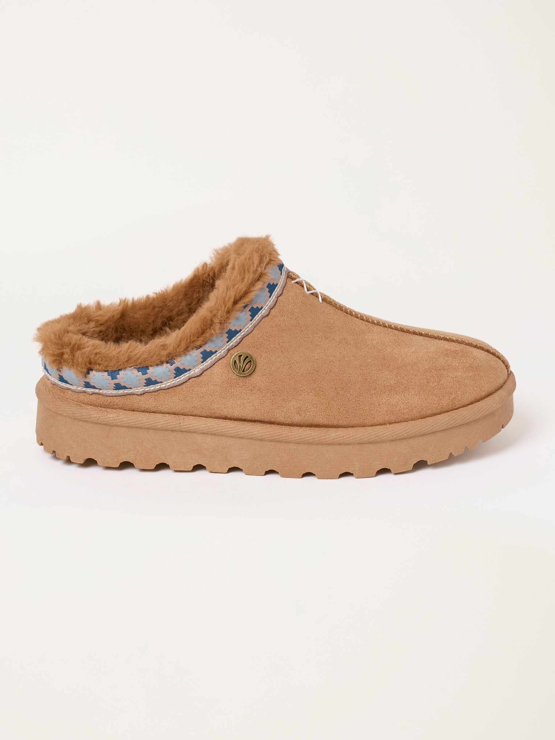 Lyra Tan Brown Mule Slippers - Image 3 of 5