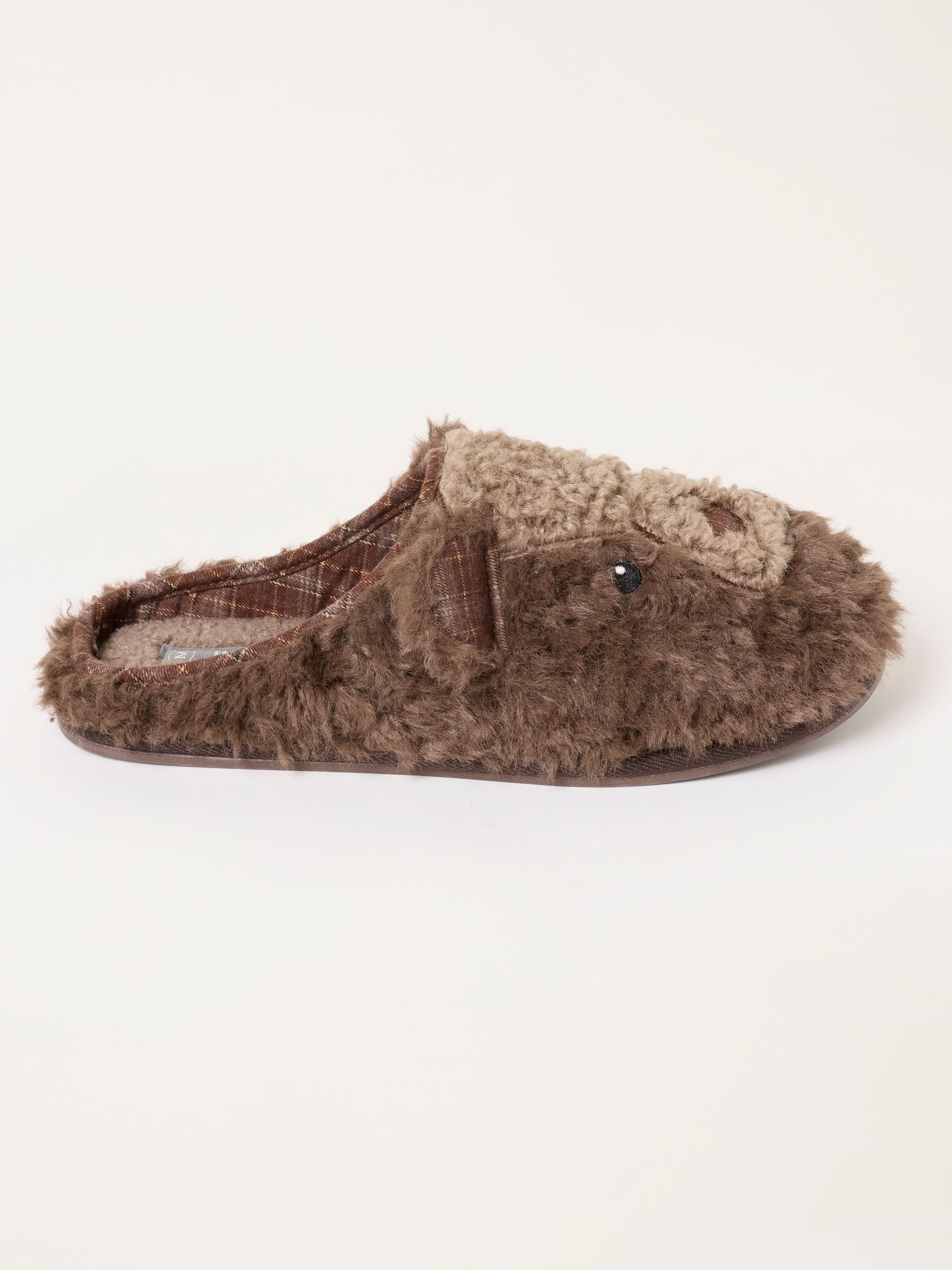 Novelty Brown Bear Mule Slipper - Image 1 of 3