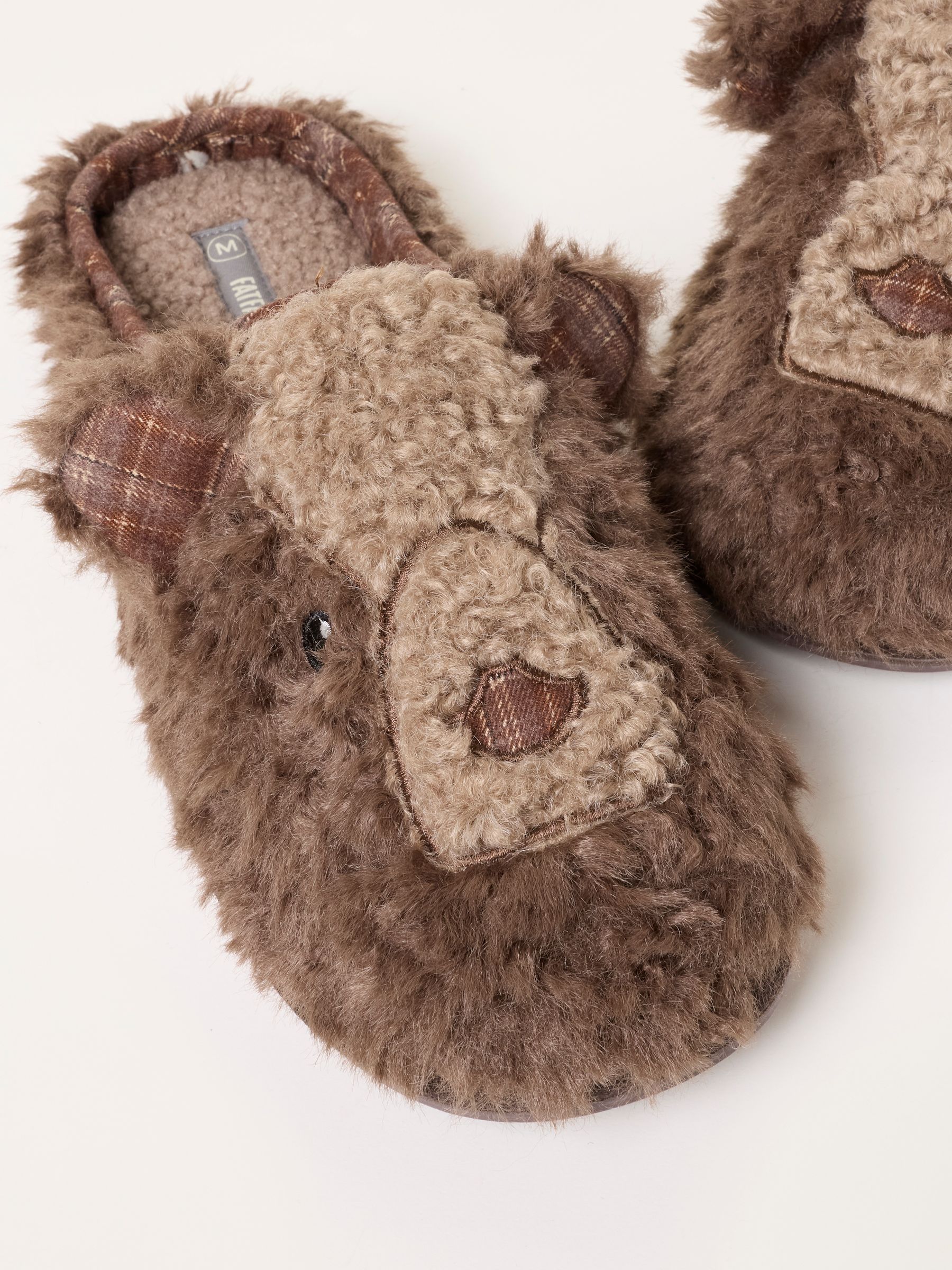Novelty Brown Bear Mule Slipper - Image 2 of 3