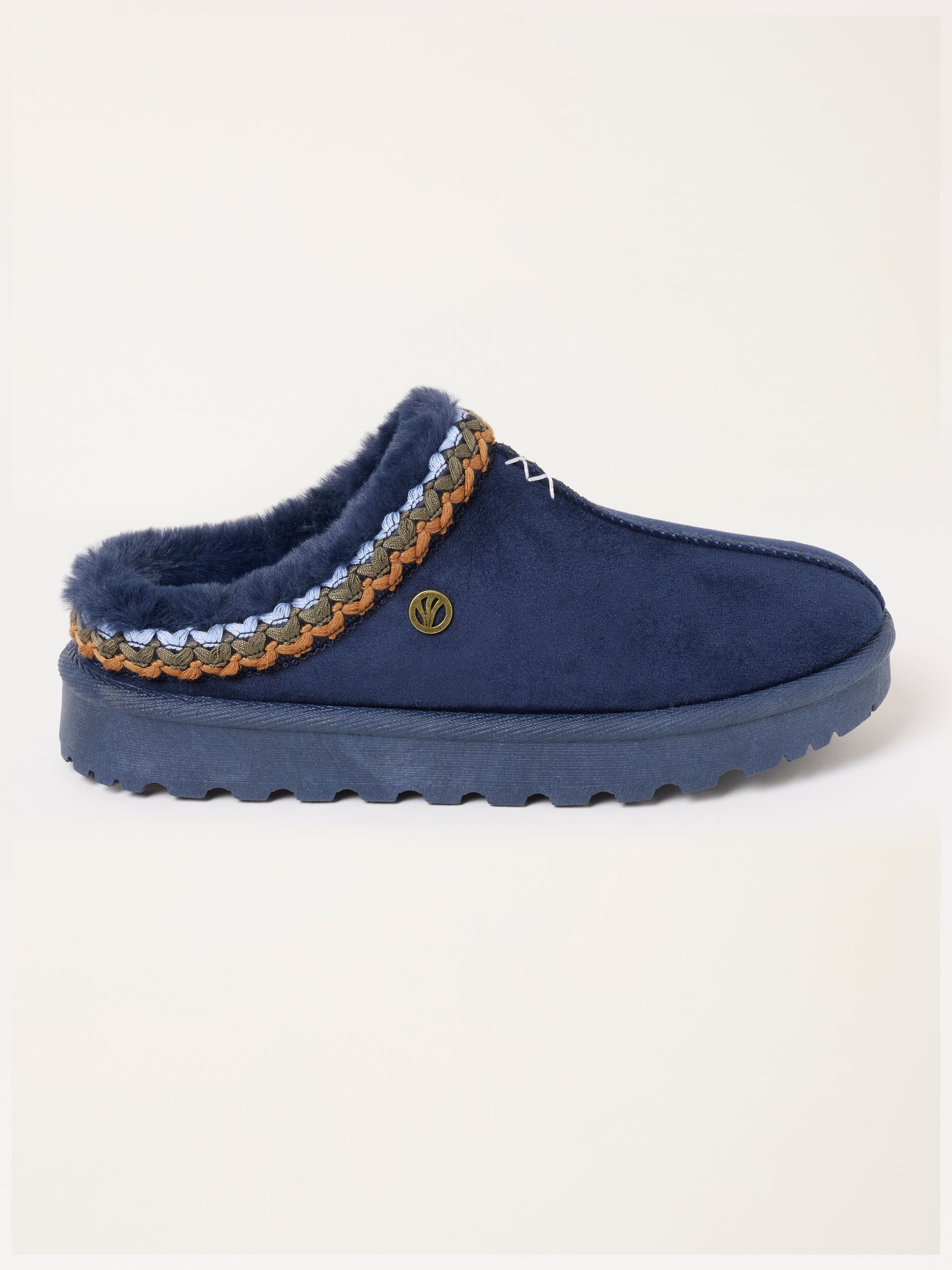 Lyra Navy Mule Slippers - Image 3 of 5