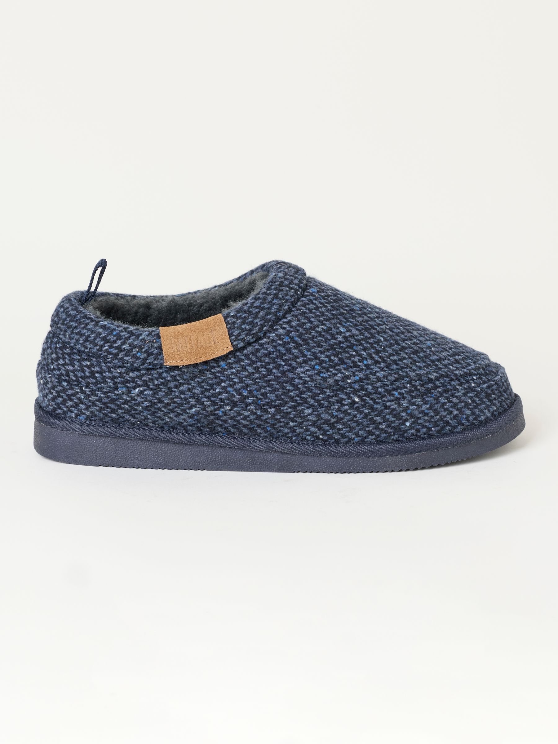Lewis Navy Textile Mule Slipper - Image 1 of 3