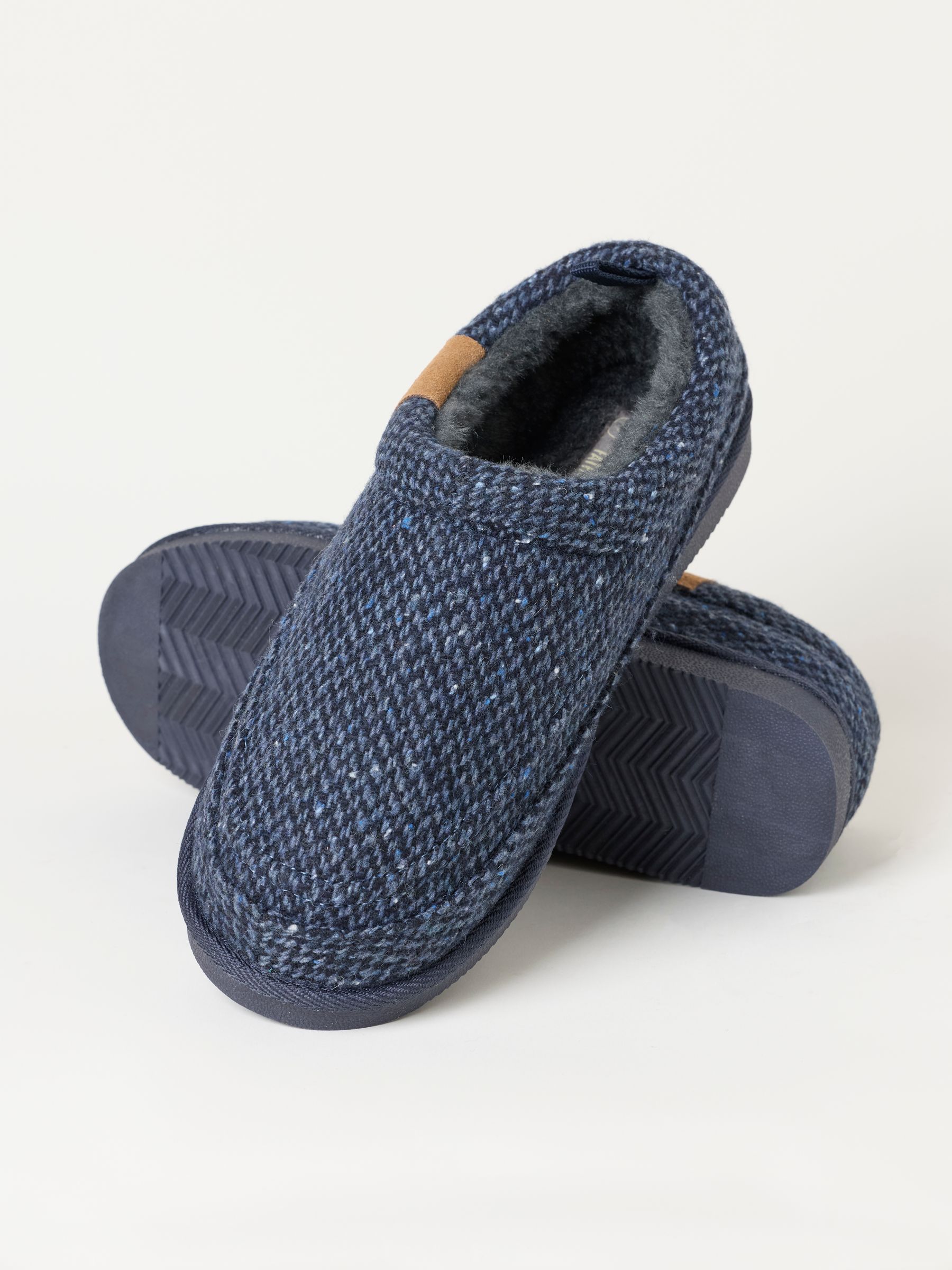 Lewis Navy Textile Mule Slipper - Image 2 of 3