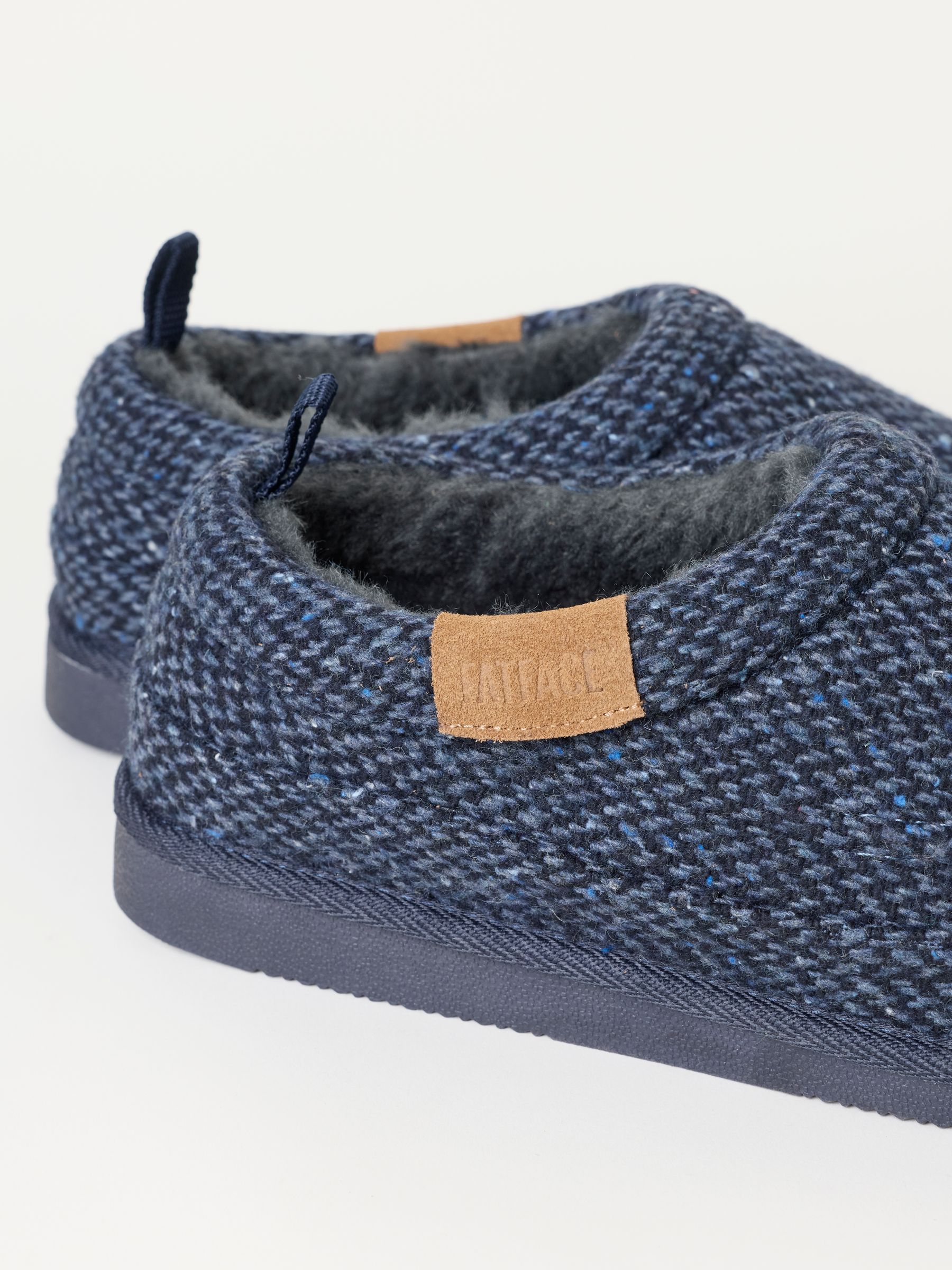 Lewis Navy Textile Mule Slipper - Image 3 of 3 Lewis Navy Textile Mule Slipper - Image 3 of 3
