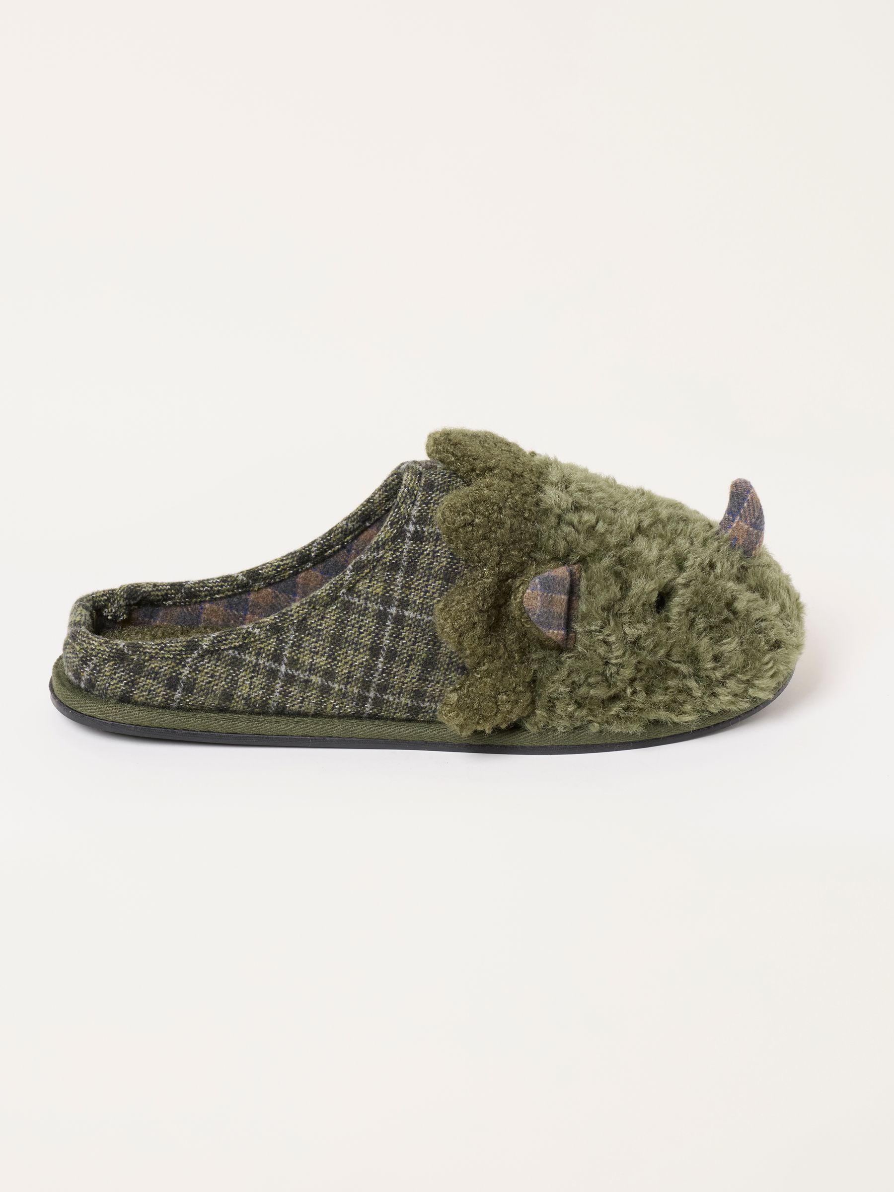Novelty Dark Green Dinosaur Mule Slipper - Image 1 of 3 Novelty Dark Green Dinosaur Mule Slipper - Image 1 of 3