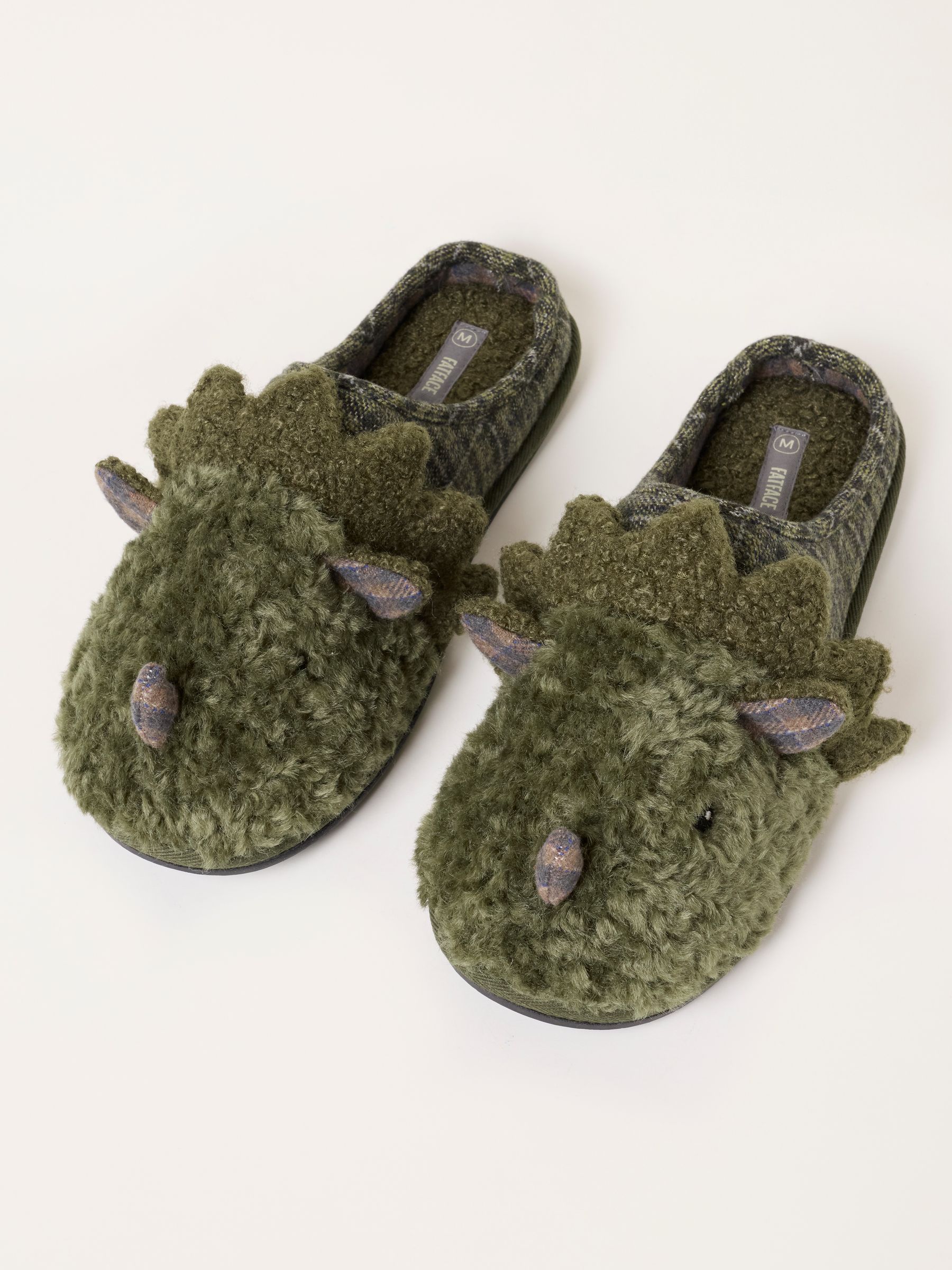 Novelty Dark Green Dinosaur Mule Slipper - Image 3 of 3