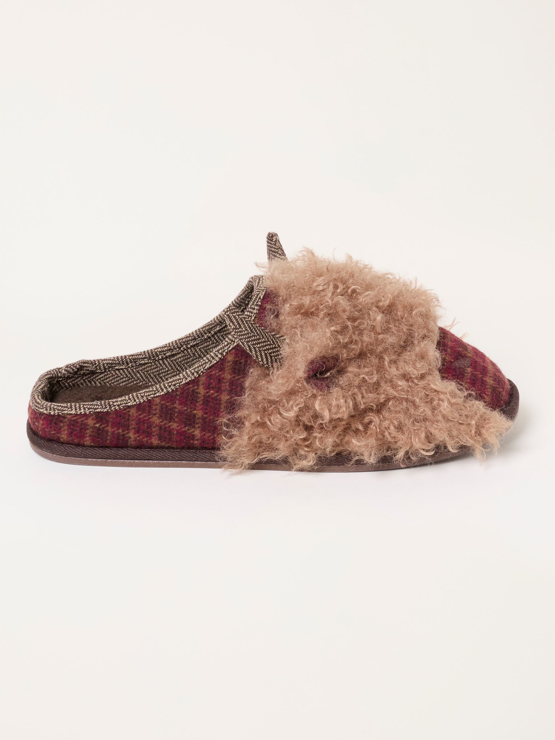 Novelty Brown HIghland Cow Mule Slipper - Image 1 of 3
