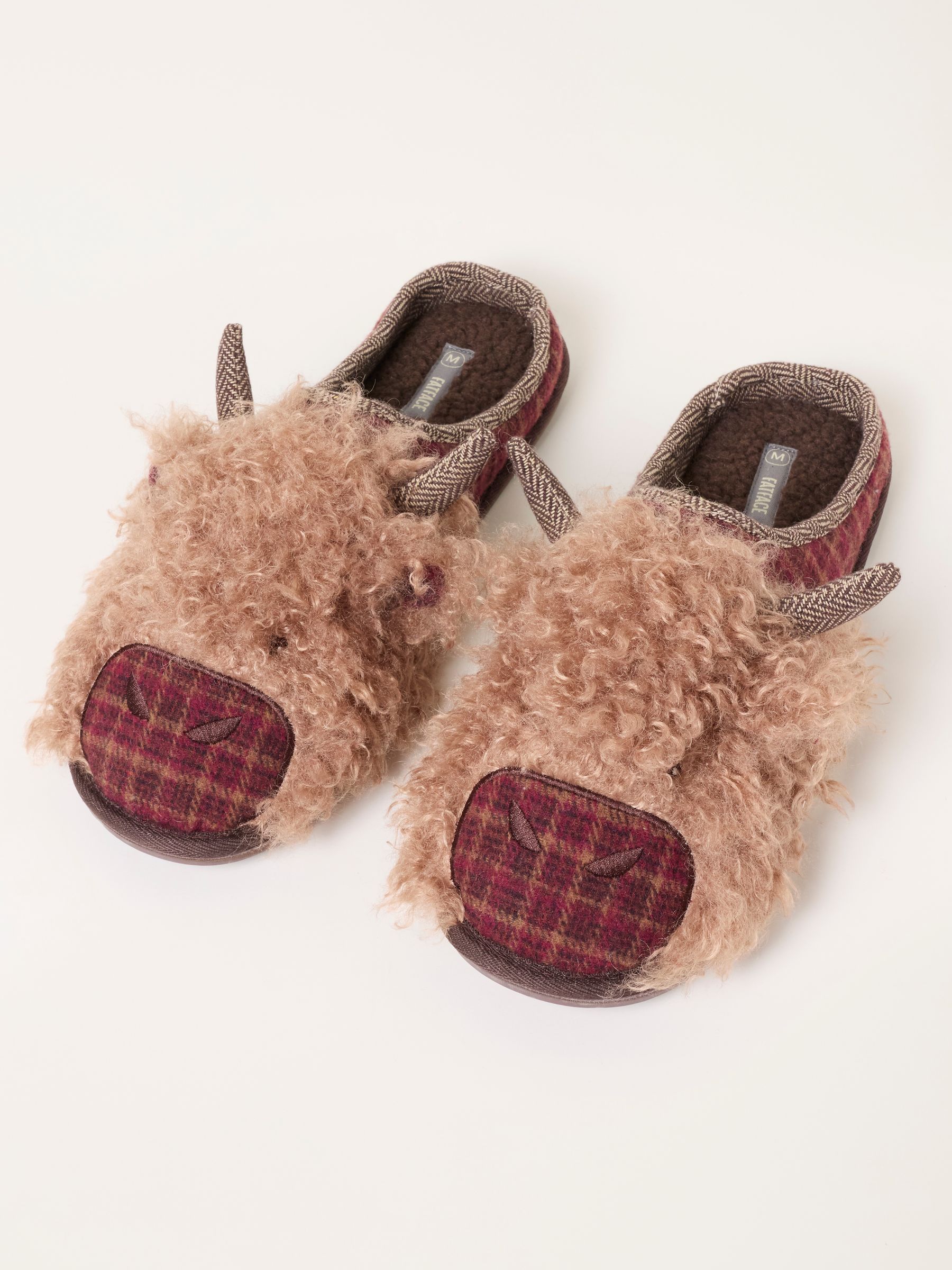Novelty Brown HIghland Cow Mule Slipper - Image 3 of 3