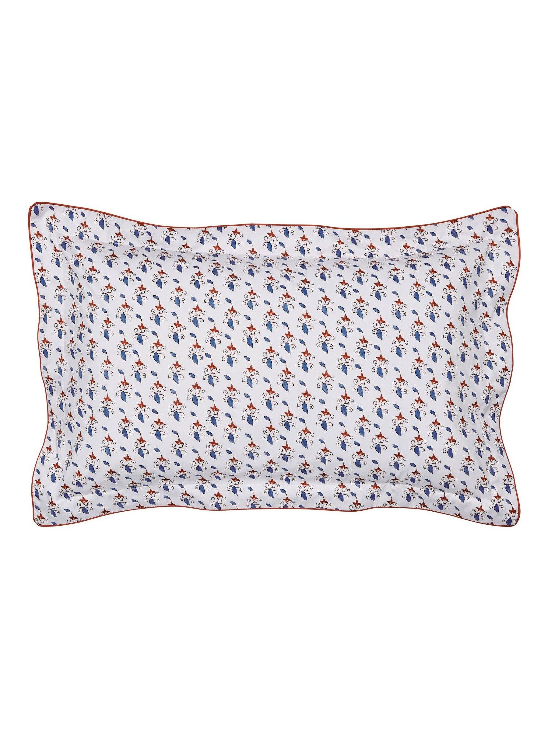 Red Vanessa 180 TC 100% Cotton Duvet Set - Image 5 of 5