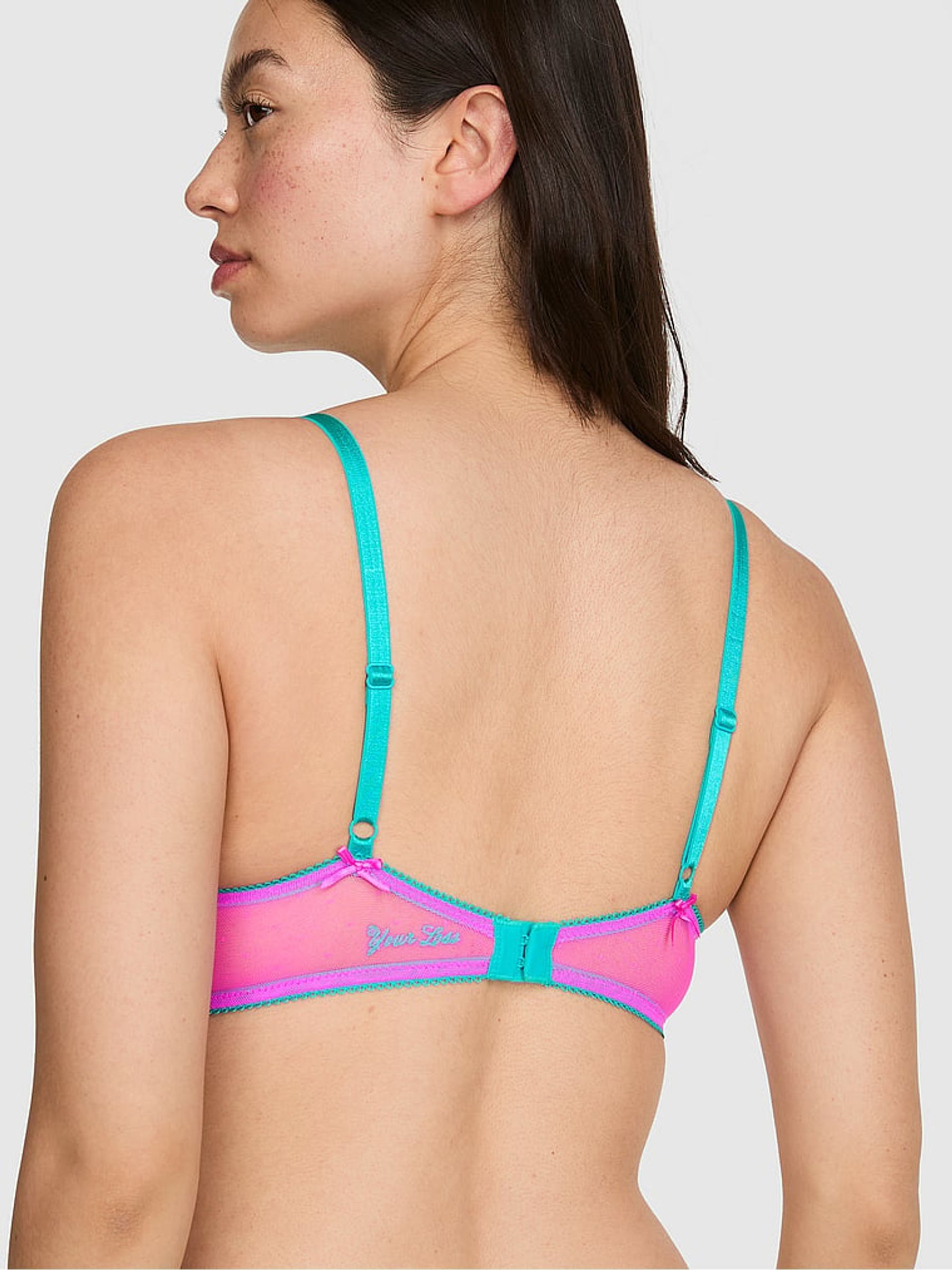 Pink Berry Balcony Pop Stitch Embroidery Bra - Image 2 of 2