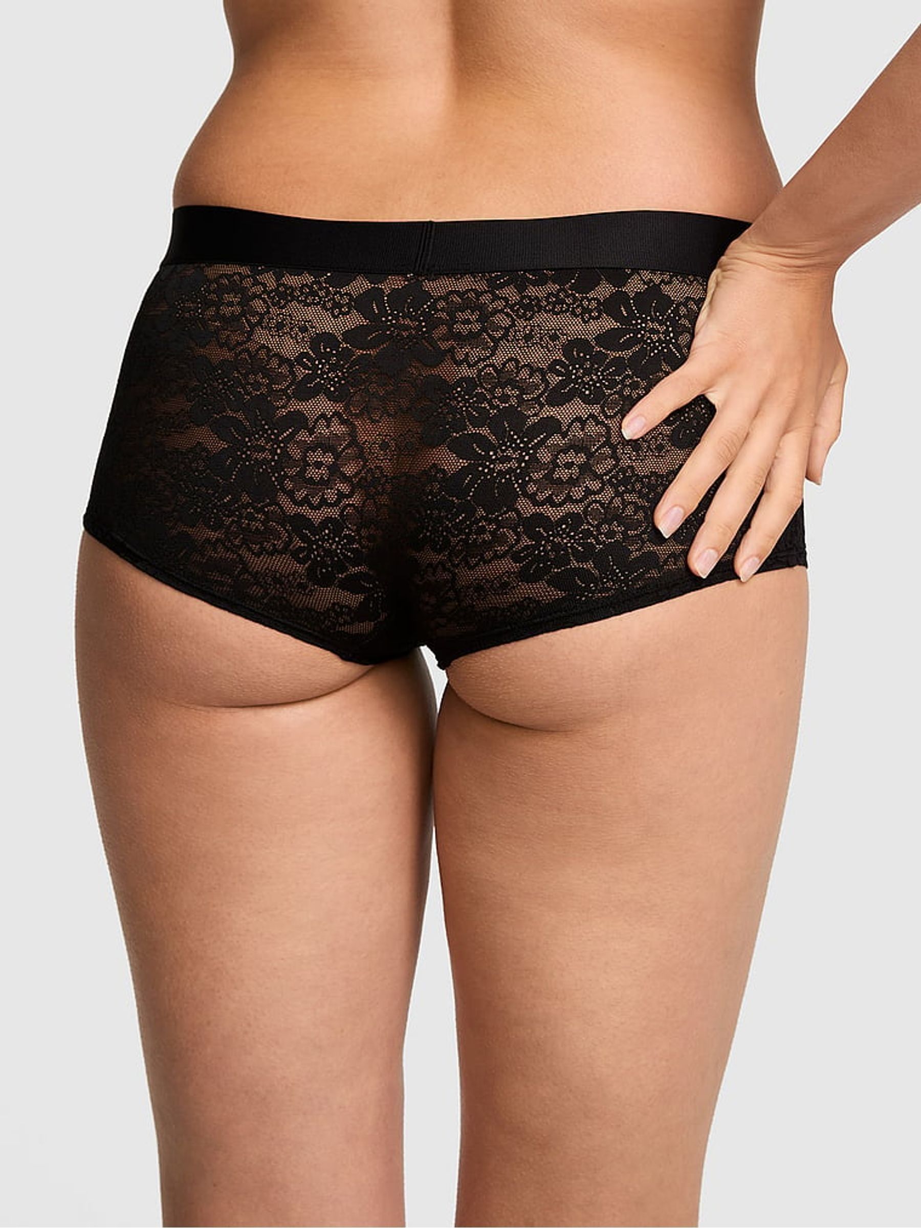 Black Short Lace Knickers - Image 2 of 2