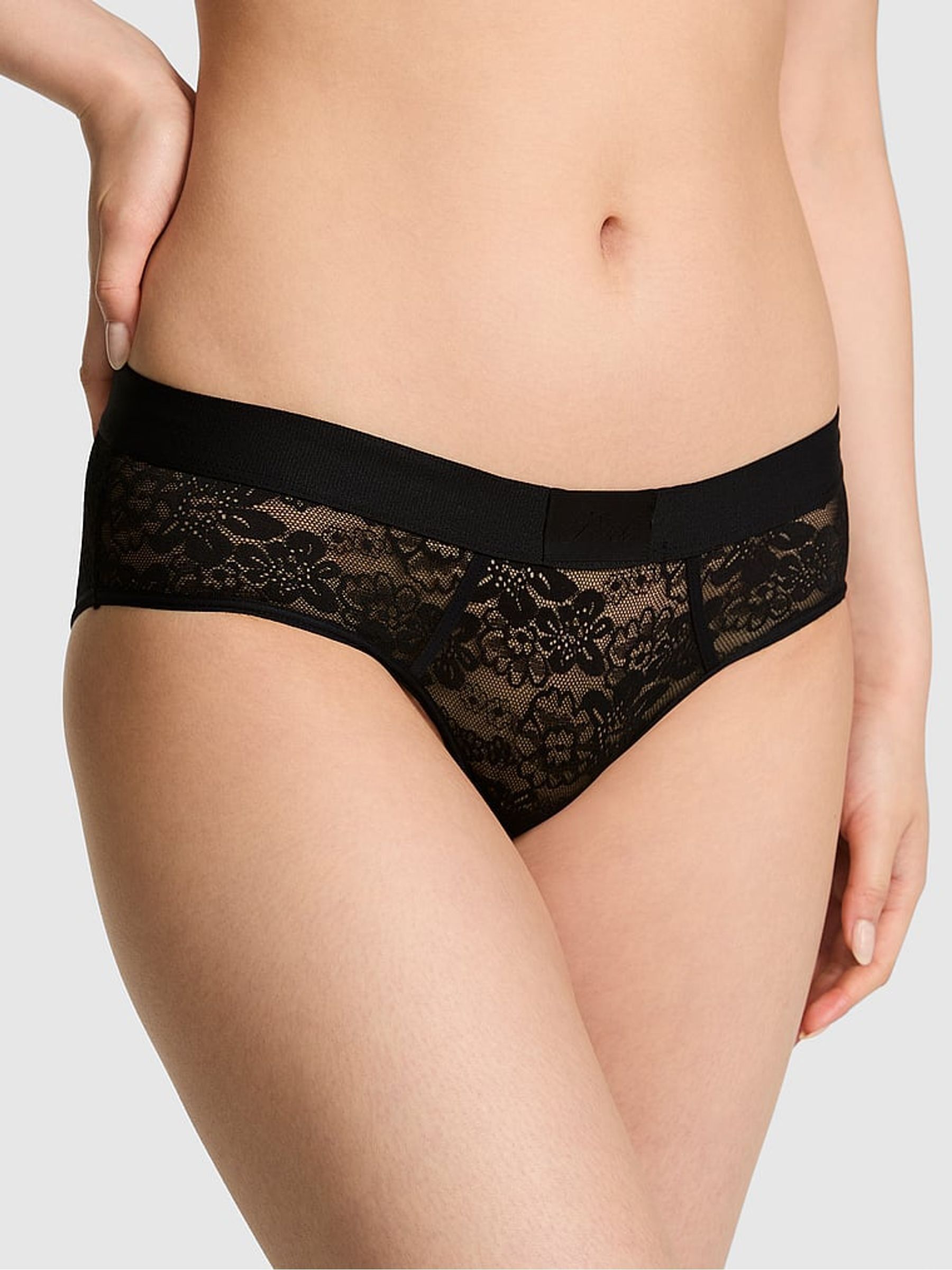 Black Hipster Lace Knickers - Image 1 of 2