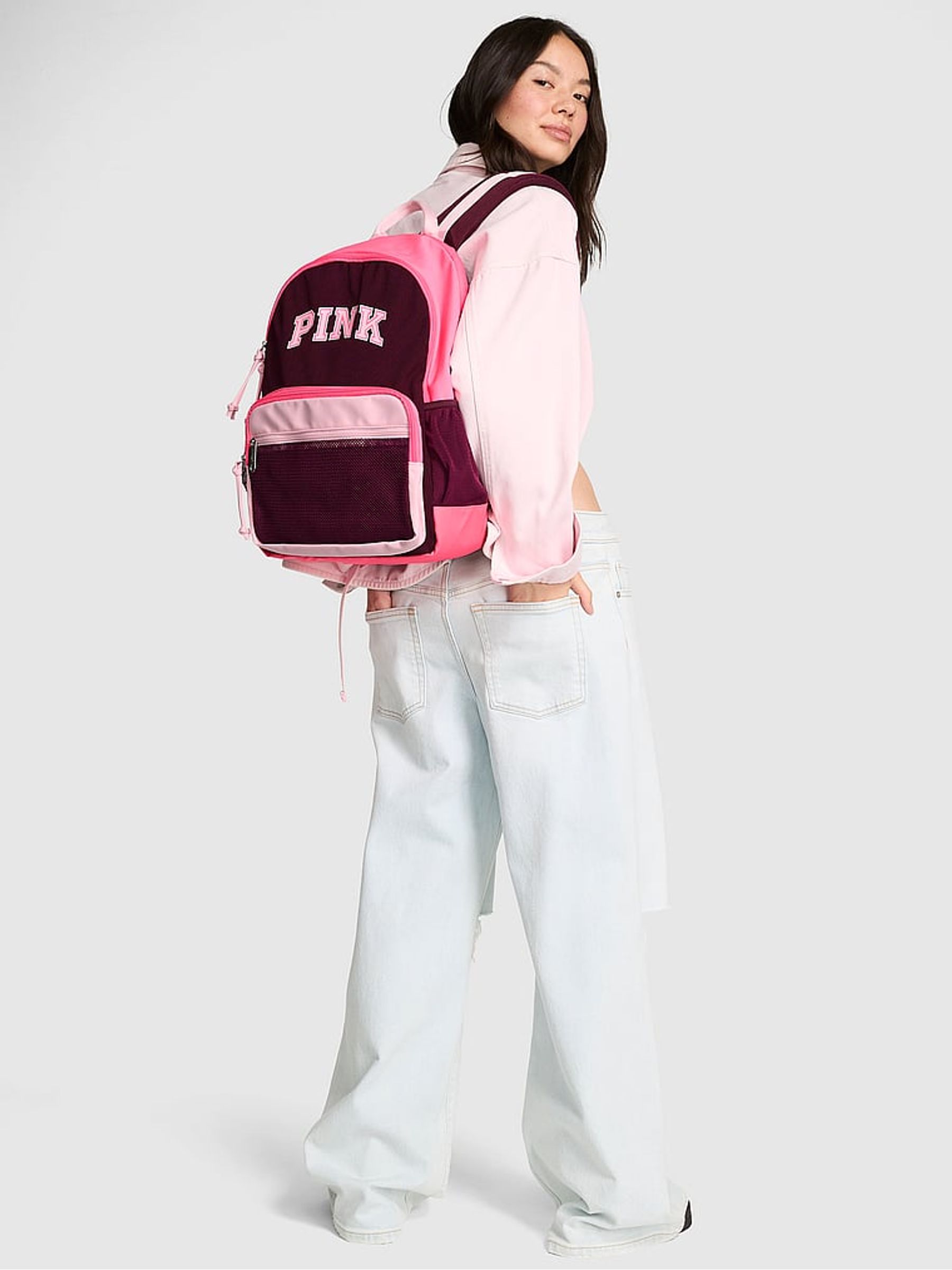 Purple Rose Backpack - Image 1 of 4 Purple Rose Backpack - Image 1 of 4