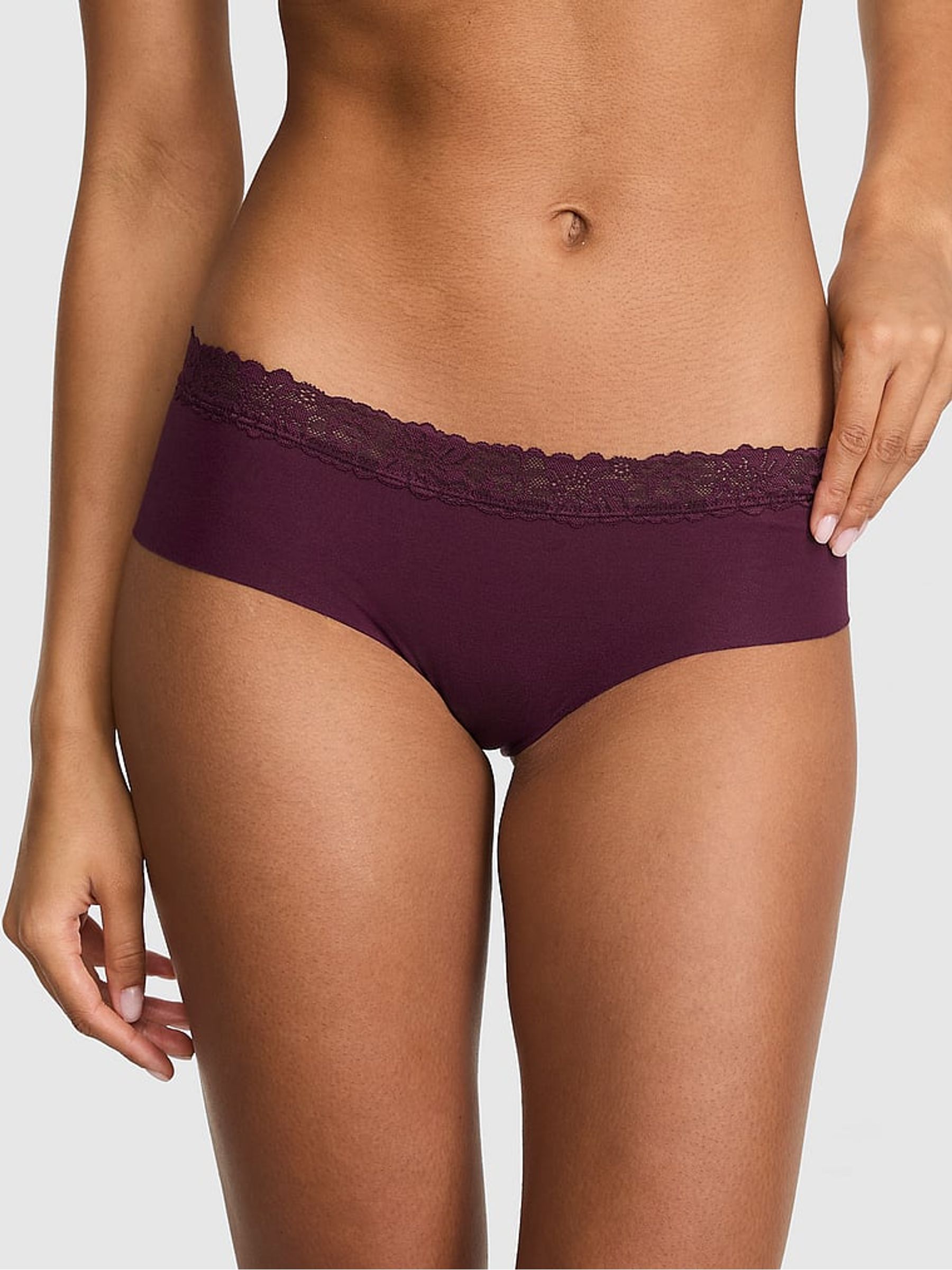 Purple Rose Hipster Lace Trim Knickers - Image 1 of 2