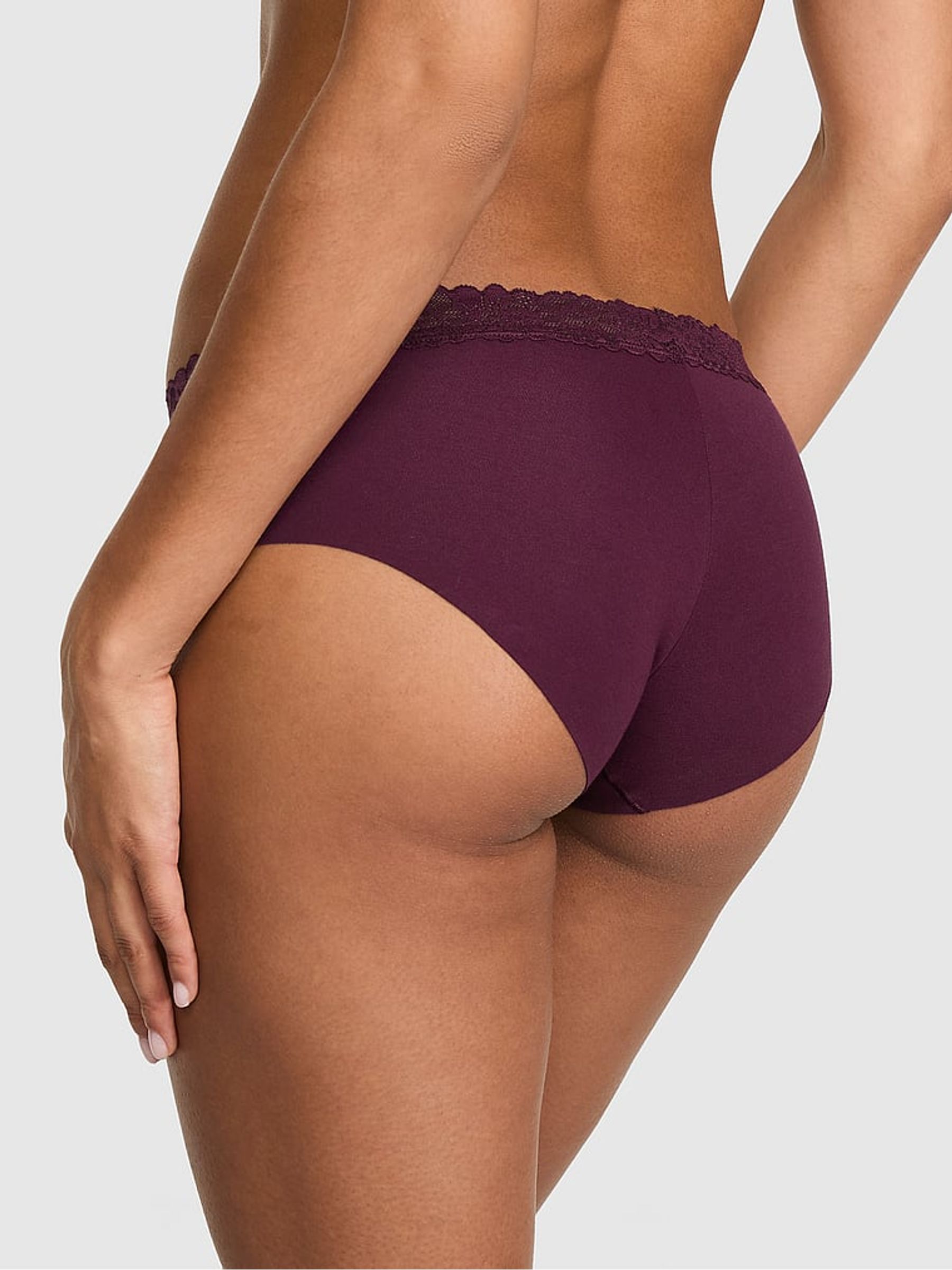 Purple Rose Hipster Lace Trim Knickers - Image 2 of 2