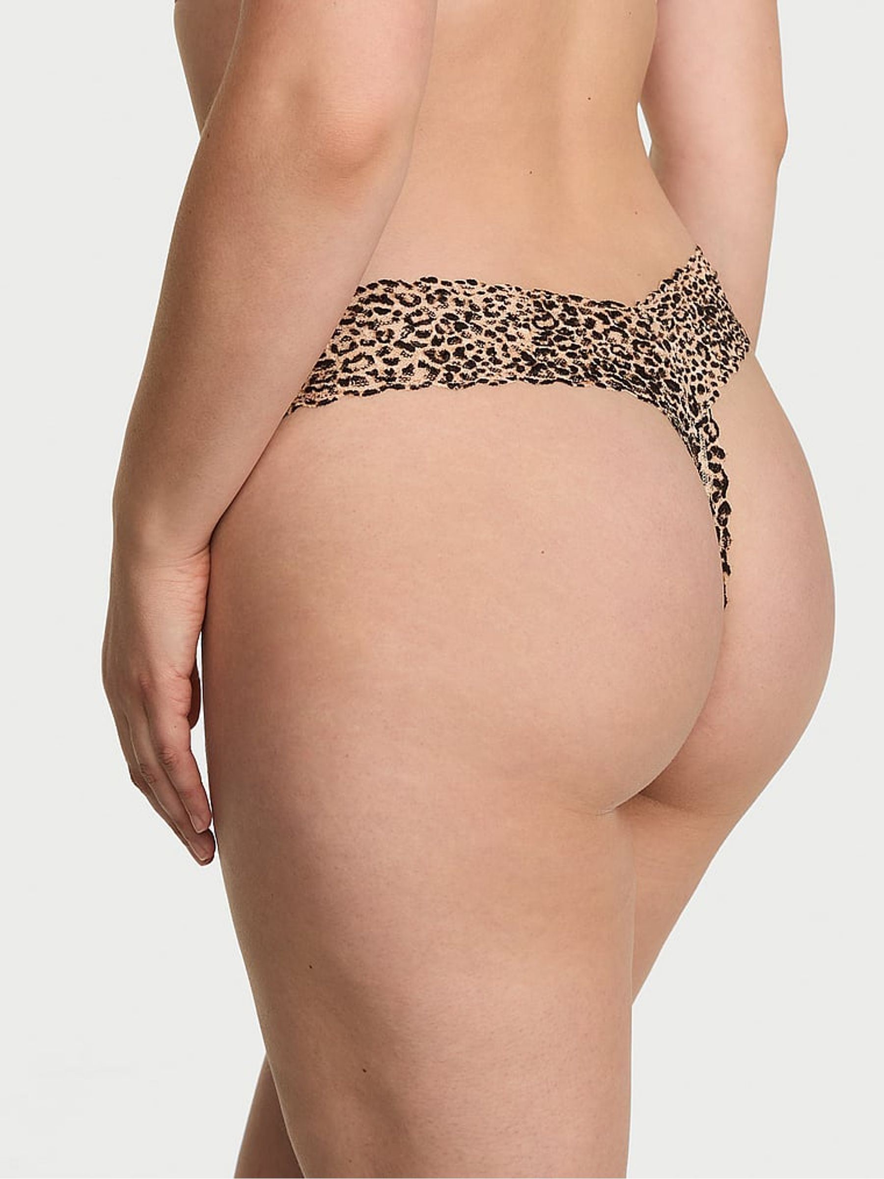 Leopard Print Thong Knickers - Image 2 of 2