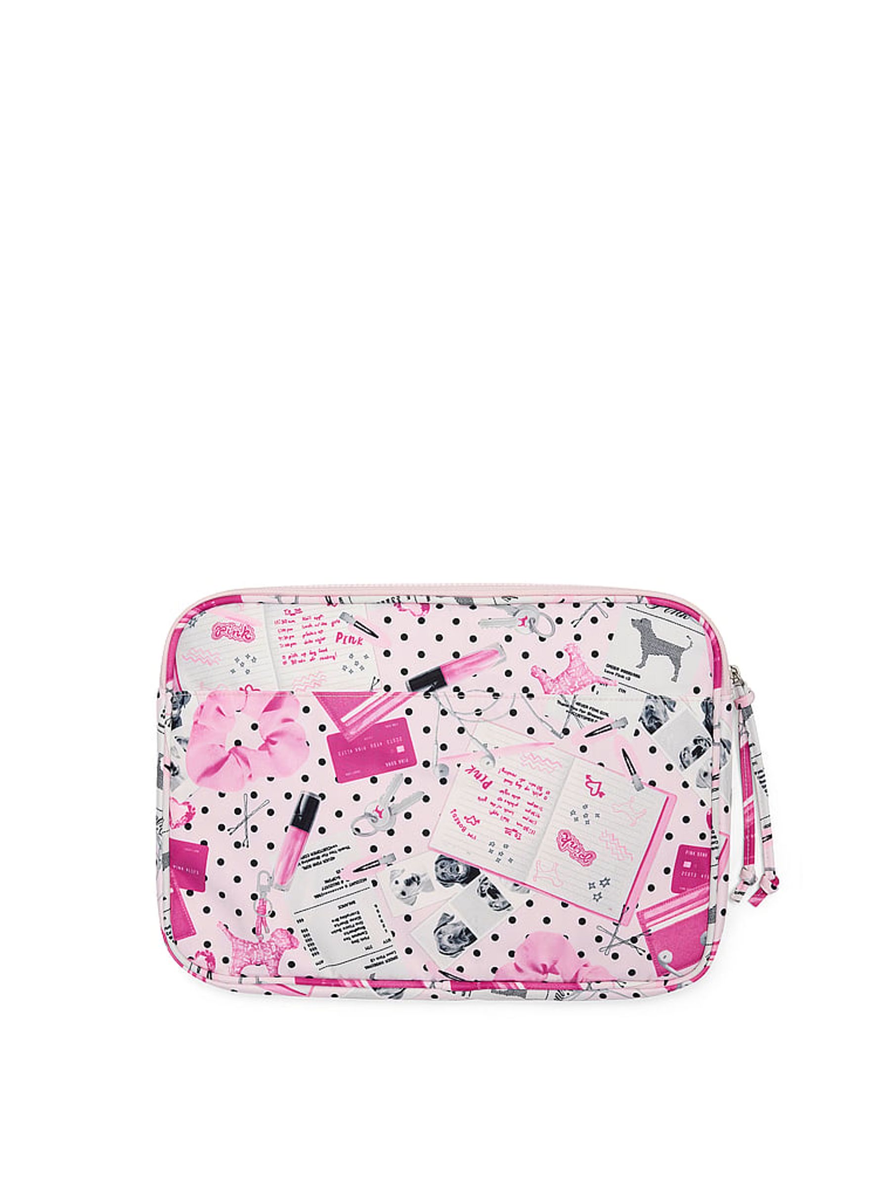 Pink Makeup Print Laptop Case - Image 2 of 3