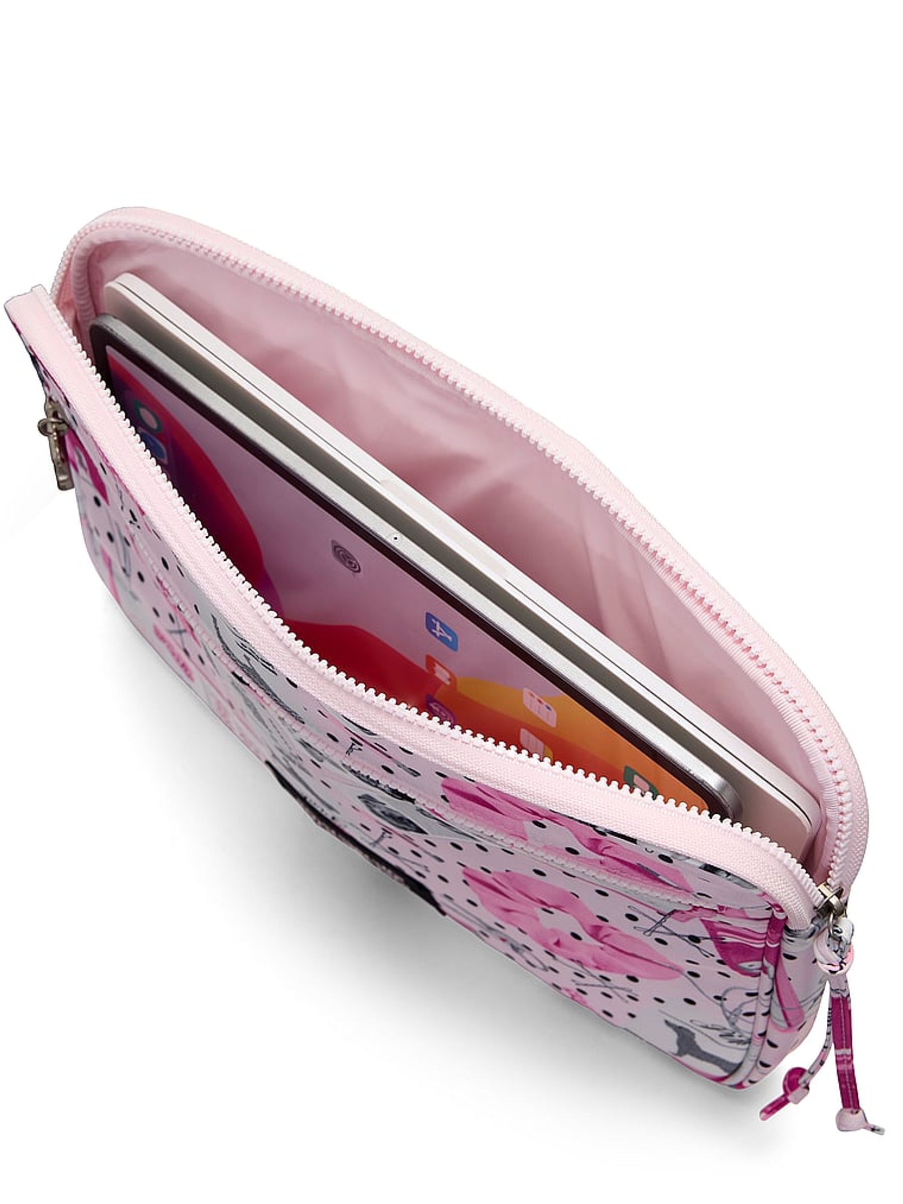 Pink Makeup Print Laptop Case - Image 3 of 3
