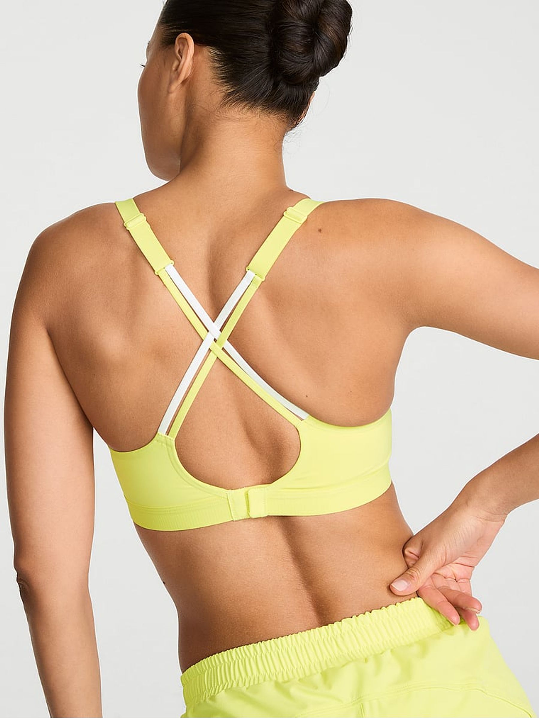Lime Yellow Angel Medium Support Sports Bra - Image 2 of 2