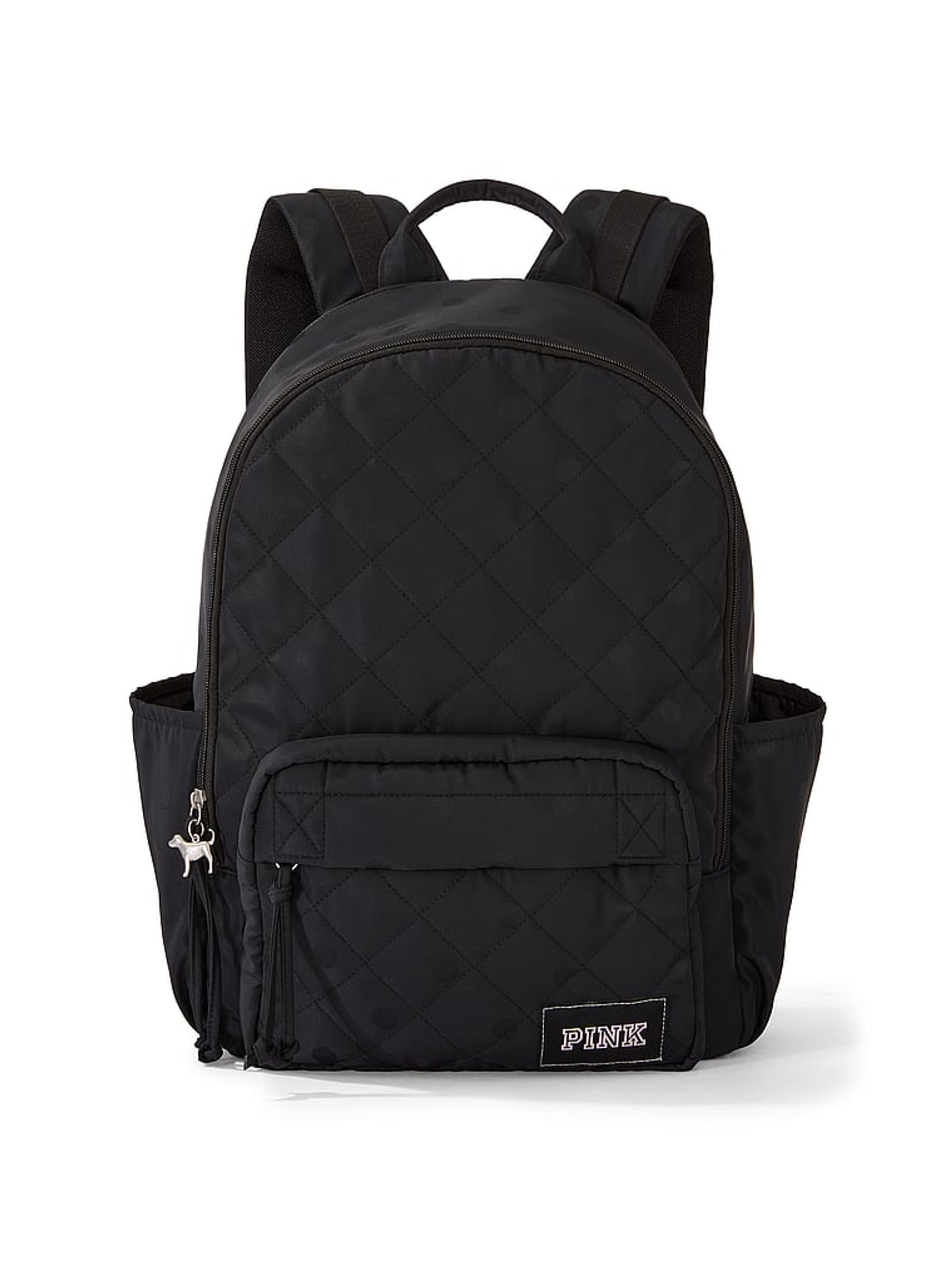 Black Quilted Backpack - Image 2 of 4