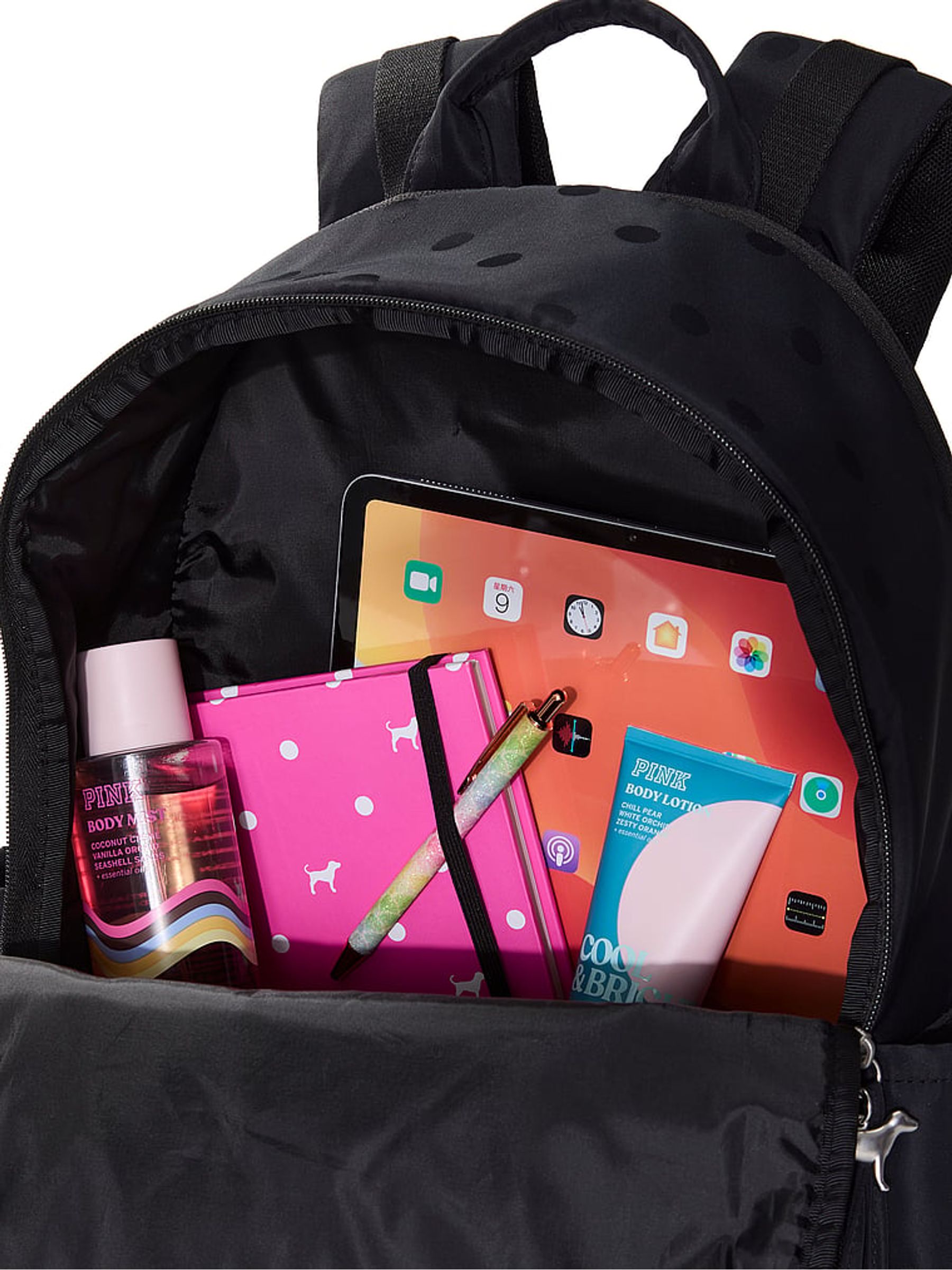 Black Quilted Backpack - Image 4 of 4 Black Quilted Backpack - Image 4 of 4