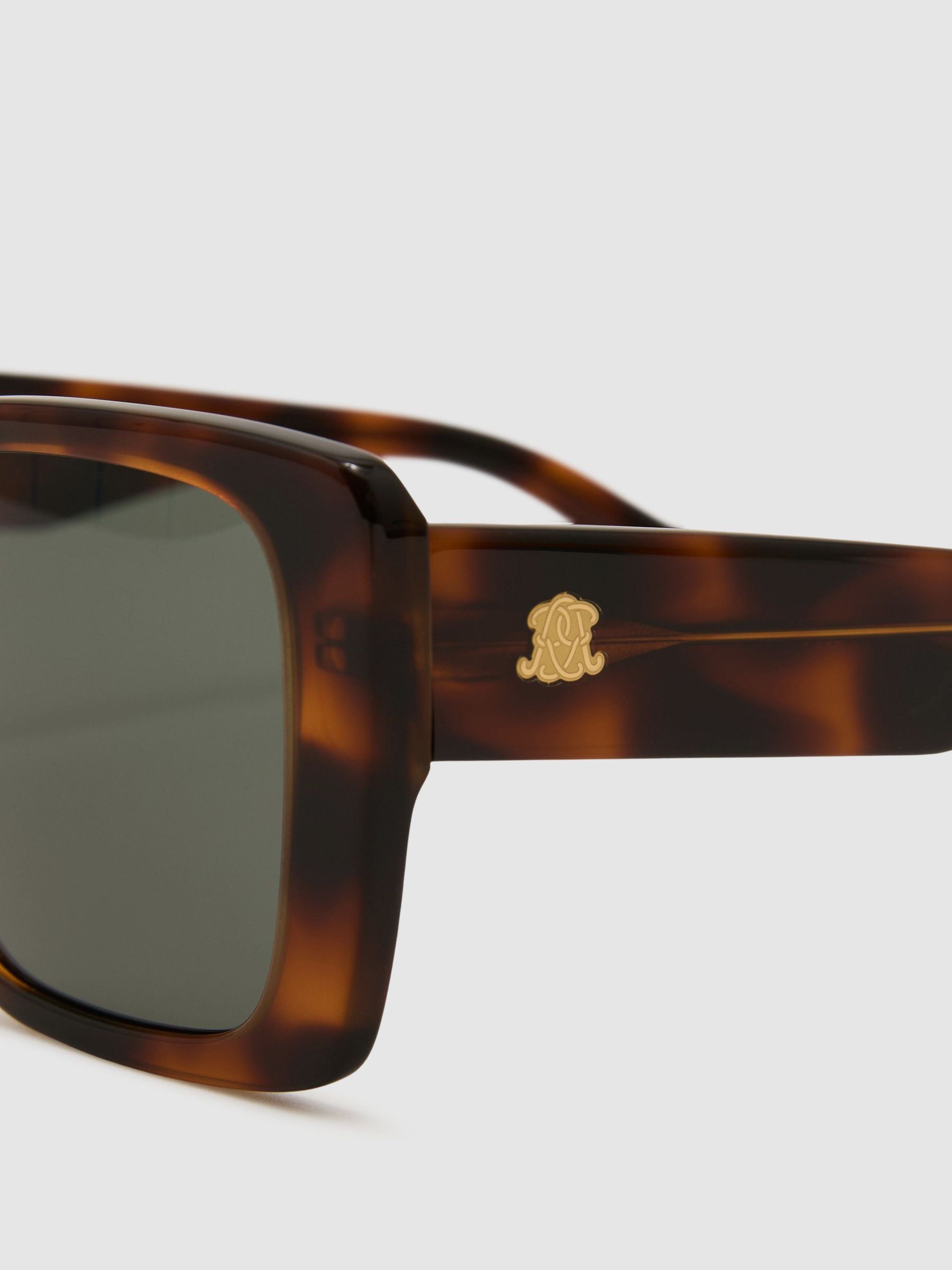 MESSYWEEKEND Oversized Square-Frame Sunglasses in Tortoise - Image 3 of 4