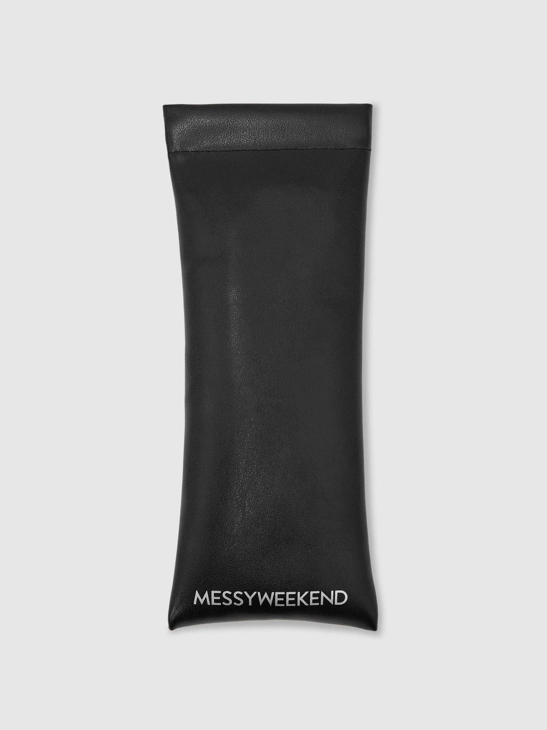 MESSYWEEKEND Oversized Square-Frame Sunglasses in Tortoise - Image 4 of 4