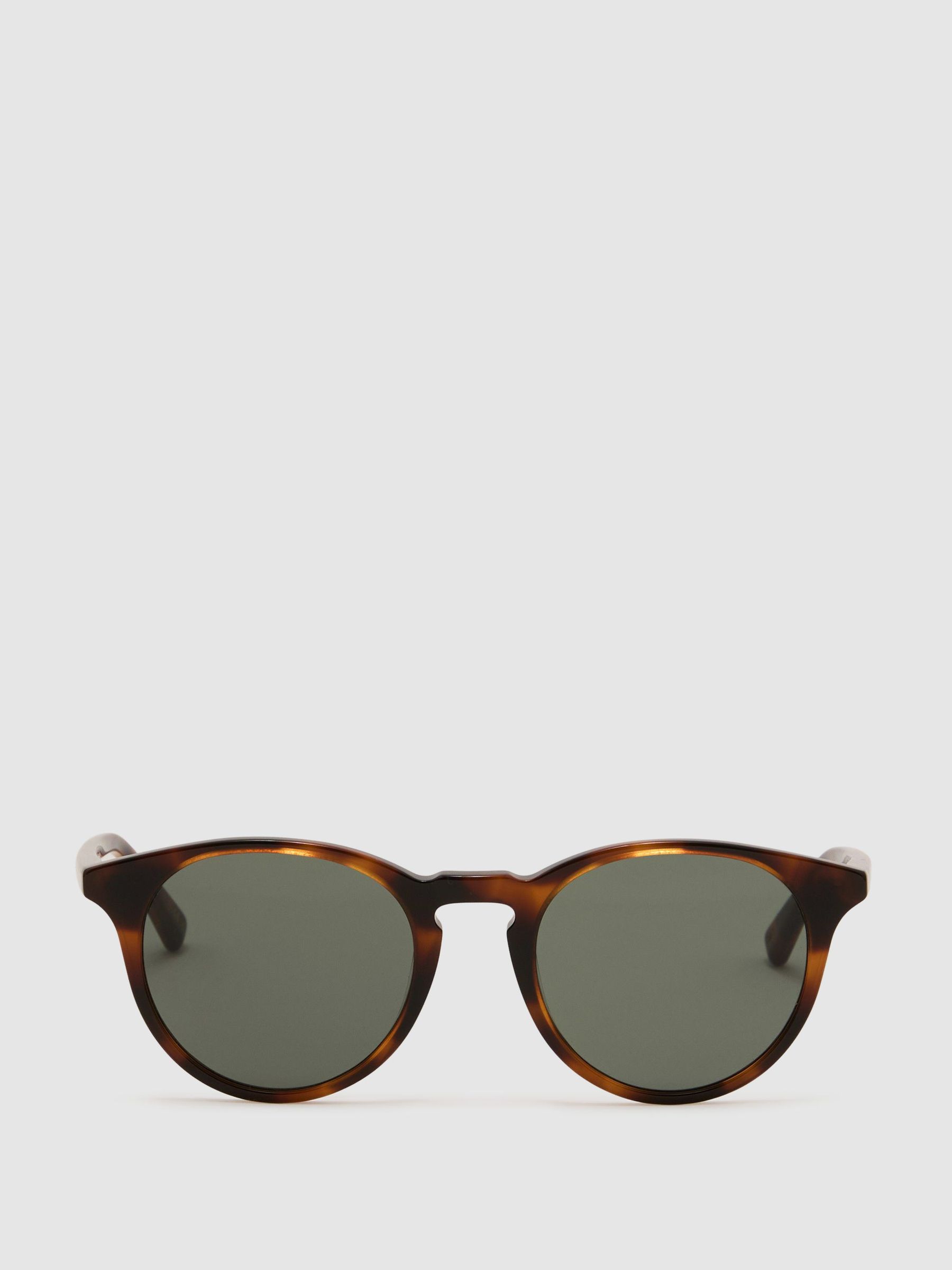 MESSYWEEKEND Round-Frame Tortoiseshell Sunglasses in Tortoiseshell - Image 1 of 4
