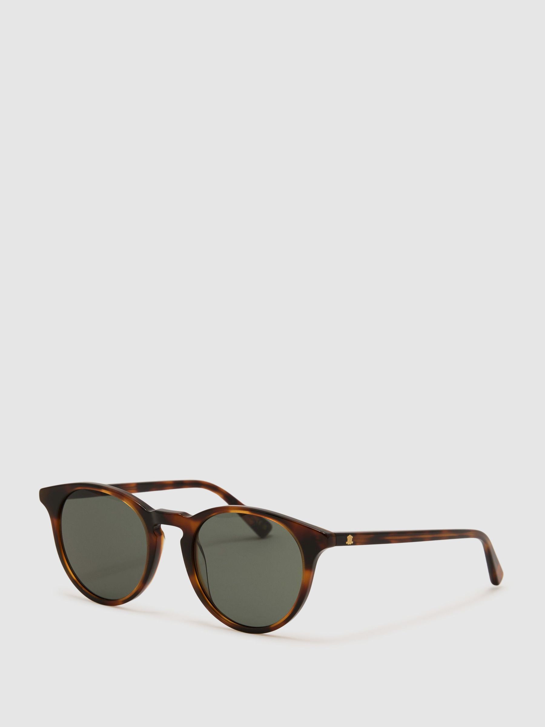 MESSYWEEKEND Round-Frame Tortoiseshell Sunglasses in Tortoiseshell - Image 2 of 4