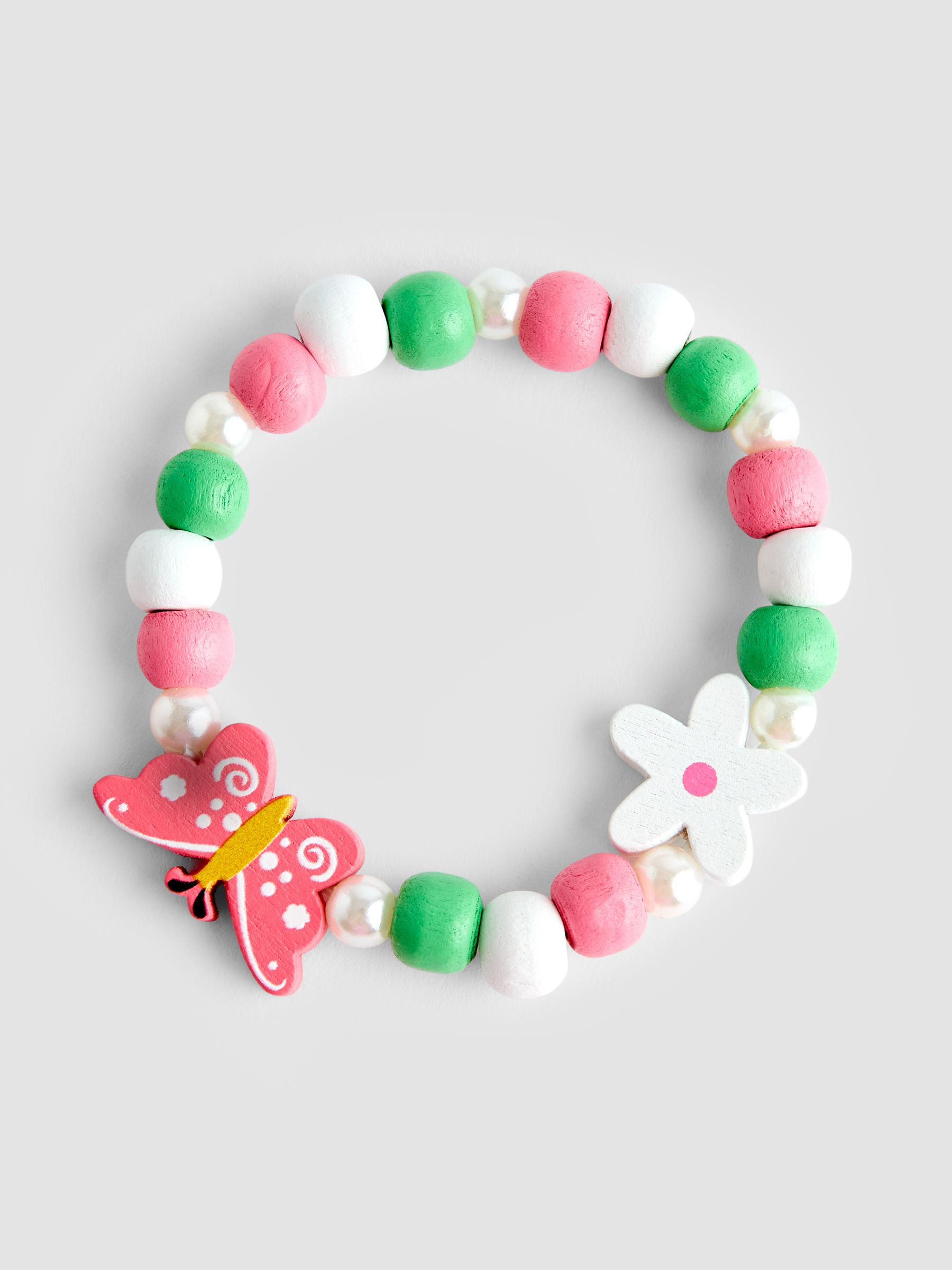 Light Pink Butterfly Necklace Set - Image 3 of 4