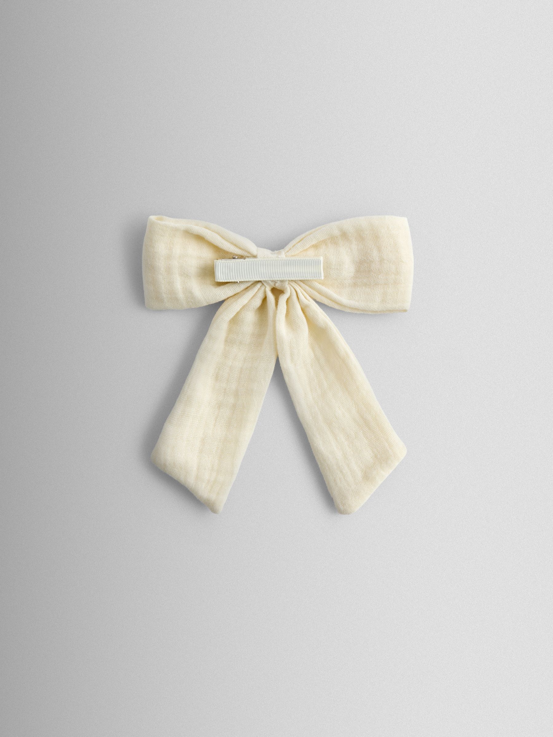 Cream Large Cheesecloth Bow - Image 3 of 4