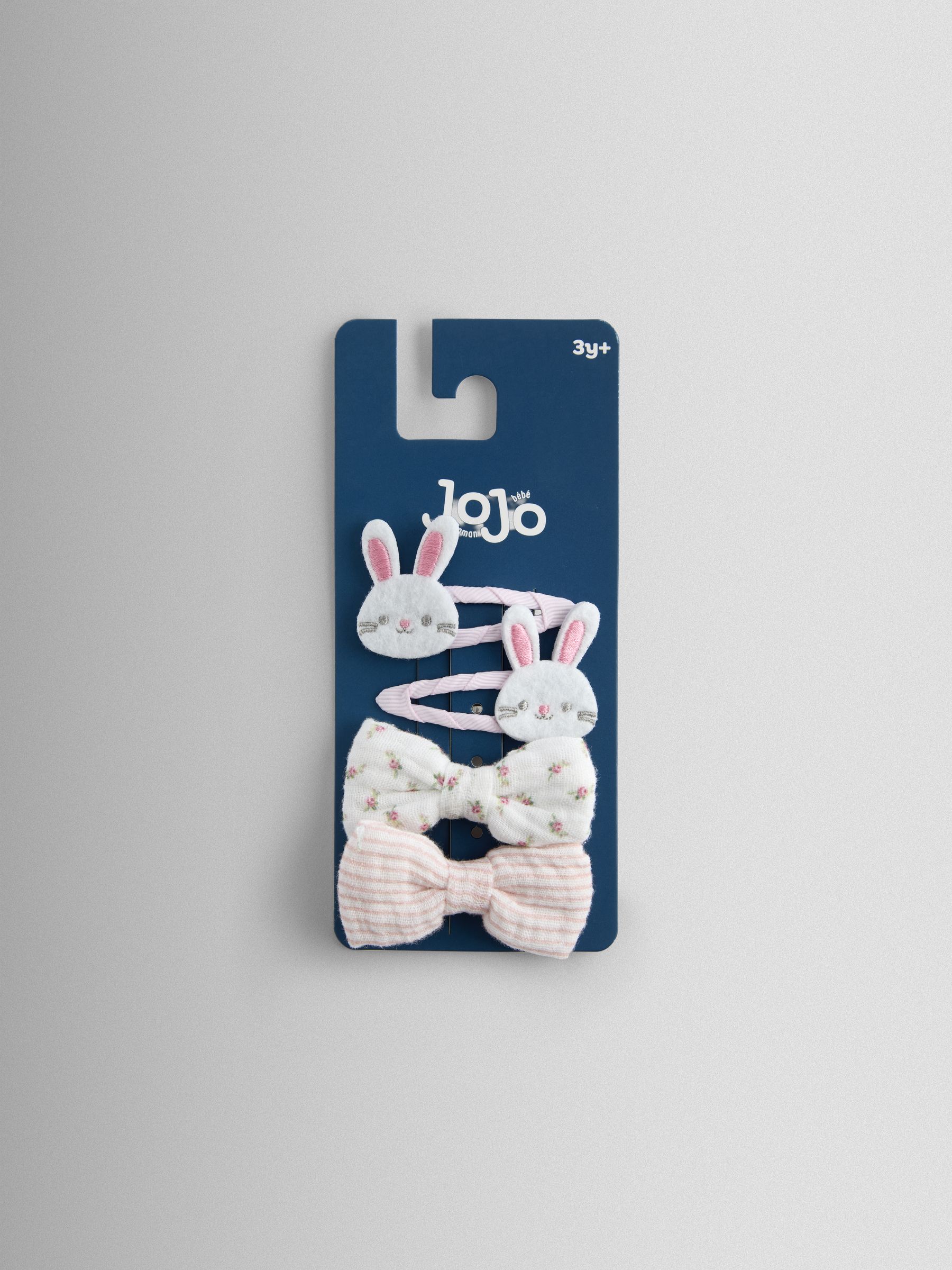 Light Pink 4-Pack Bunny Clips - Image 1 of 4
