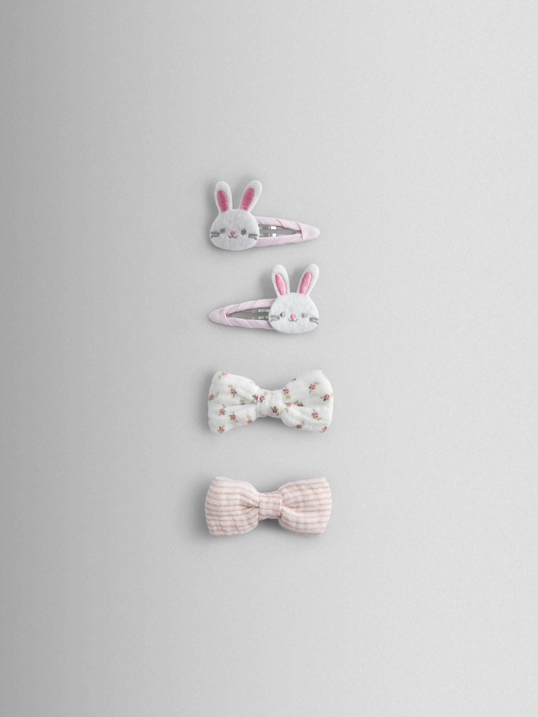 Light Pink 4-Pack Bunny Clips - Image 2 of 4