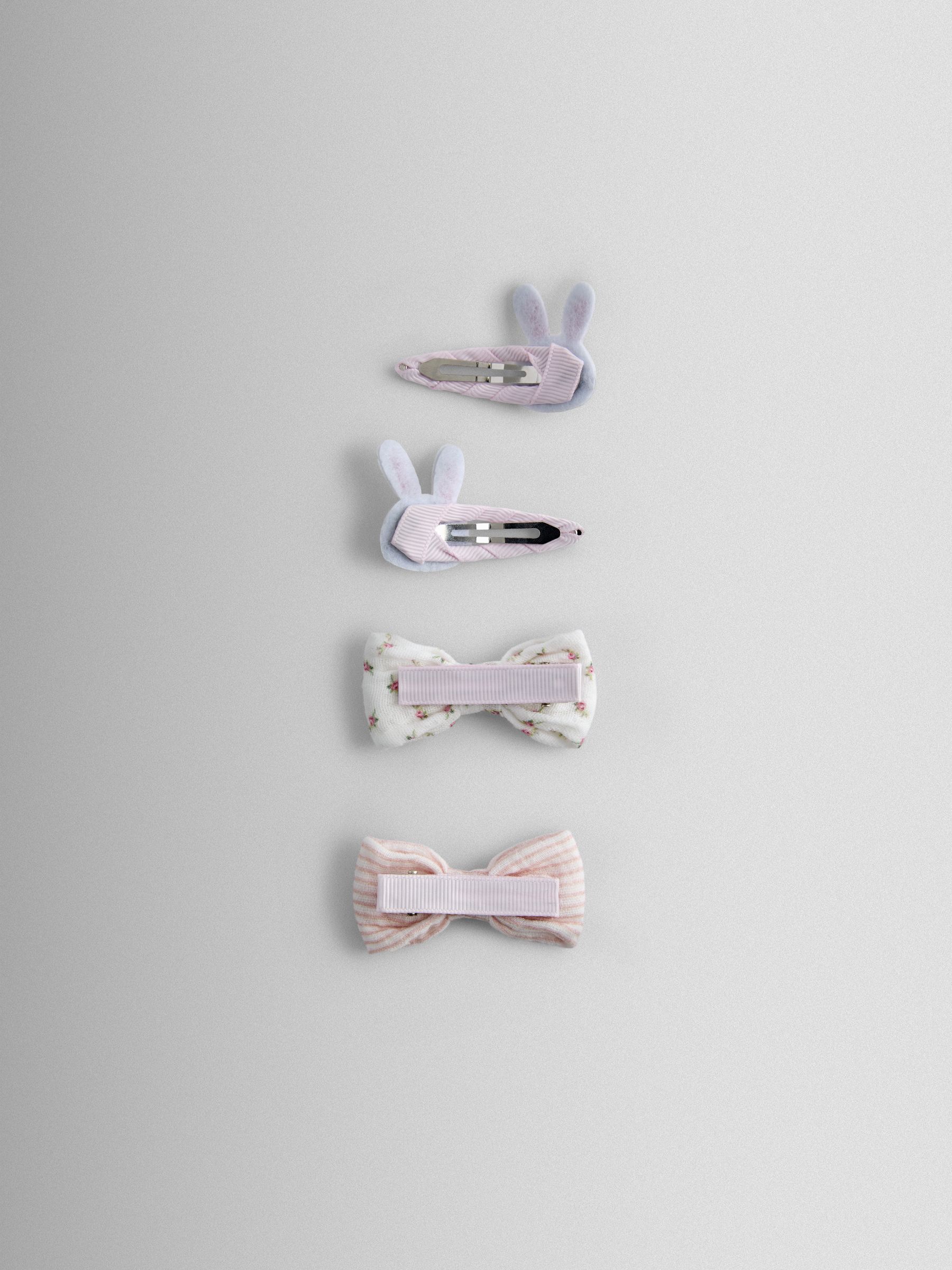 Light Pink 4-Pack Bunny Clips - Image 3 of 4