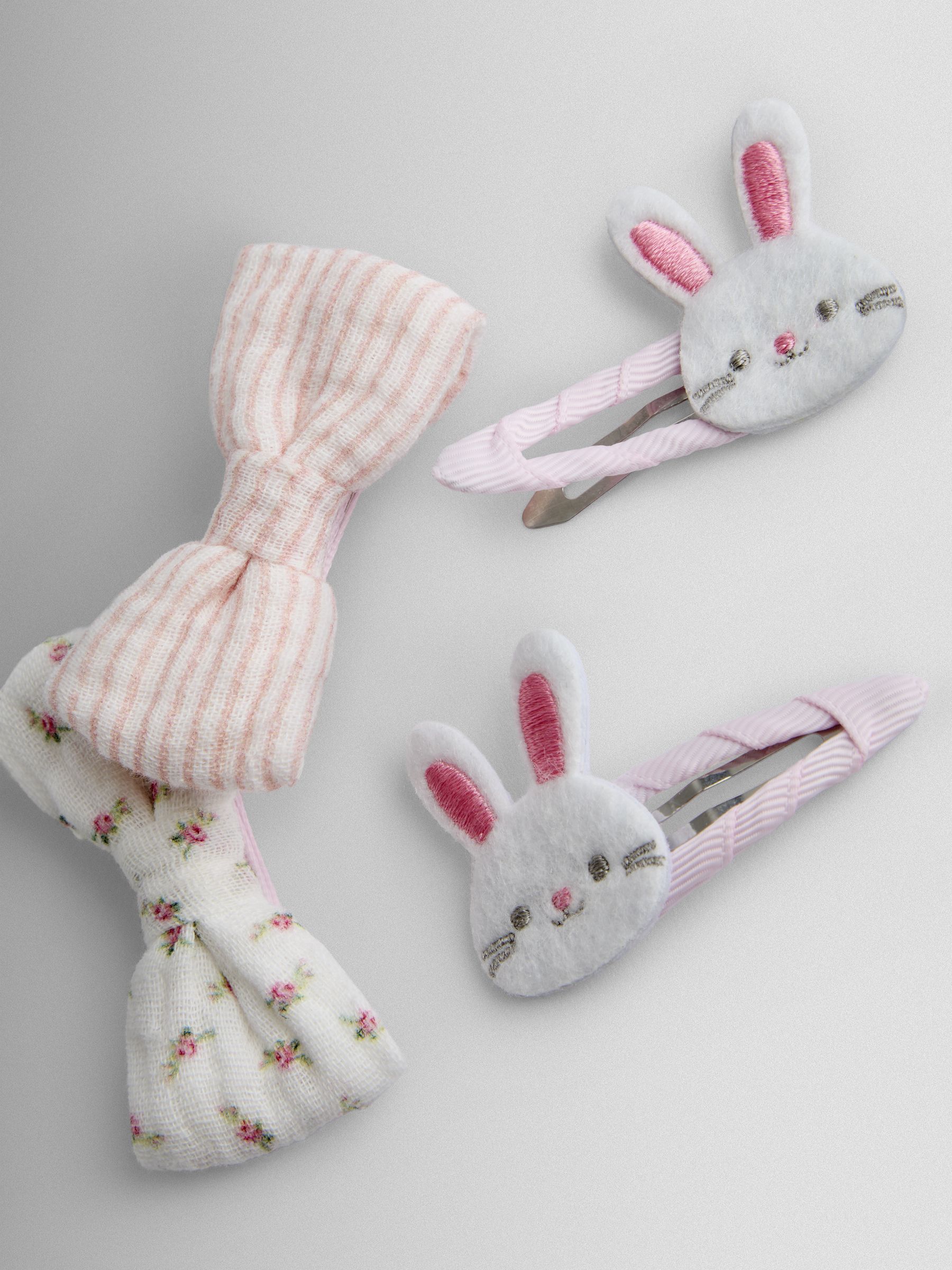 Light Pink 4-Pack Bunny Clips - Image 4 of 4