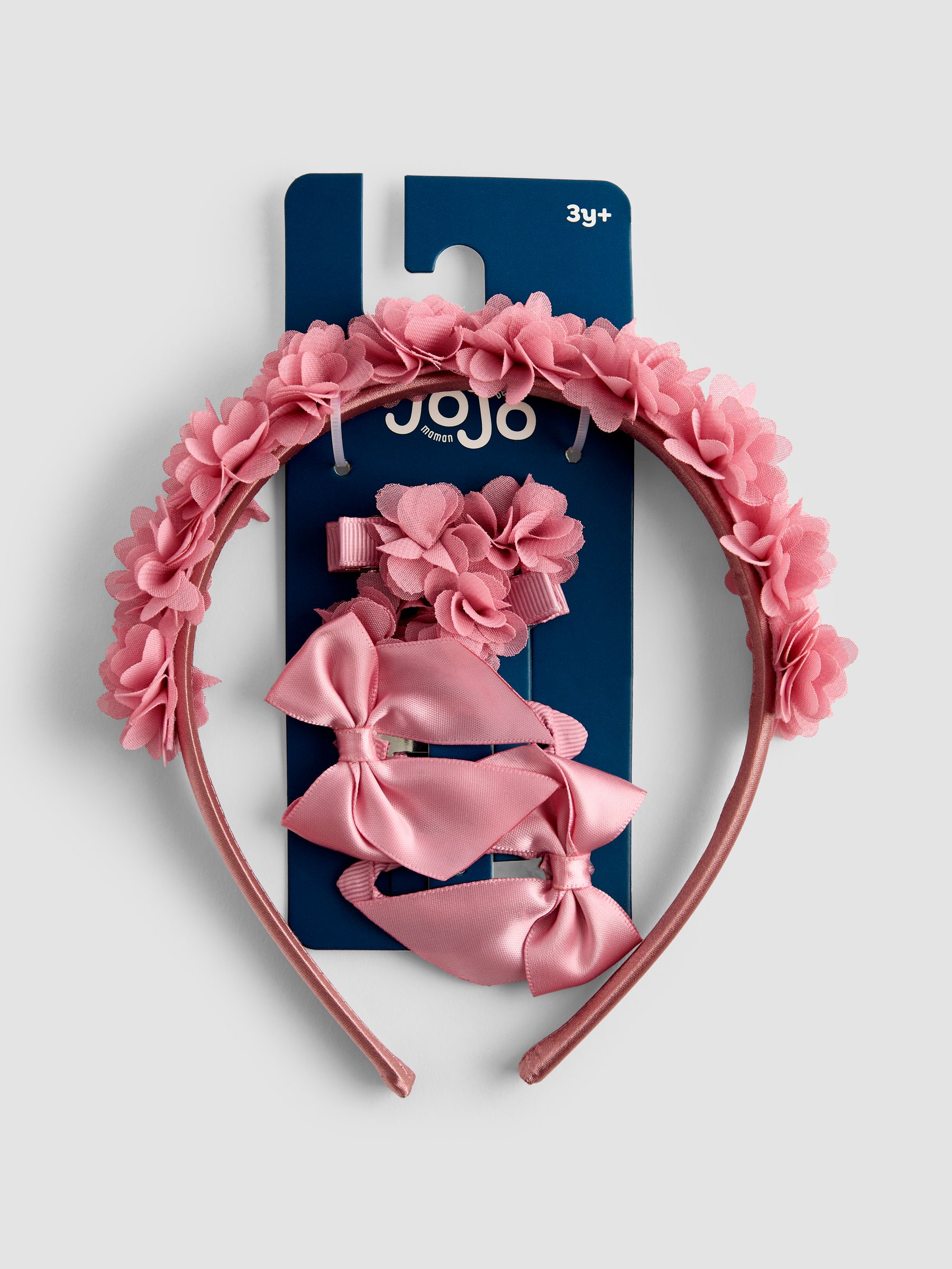 Light Pink Flower Girl Hair Accessories Set - Image 1 of 5 Light Pink Flower Girl Hair Accessories Set - Image 1 of 5