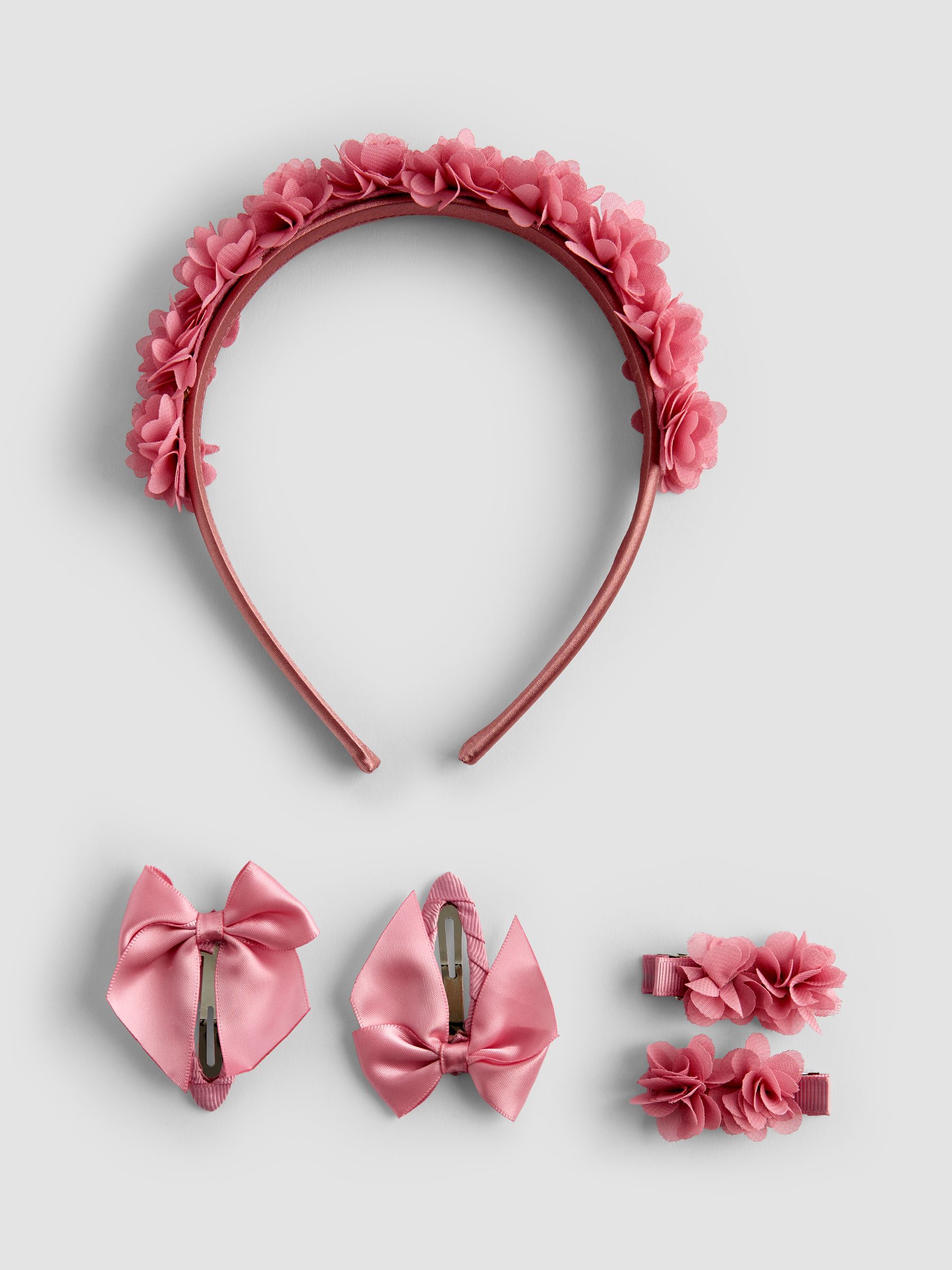 Light Pink Flower Girl Hair Accessories Set - Image 2 of 5