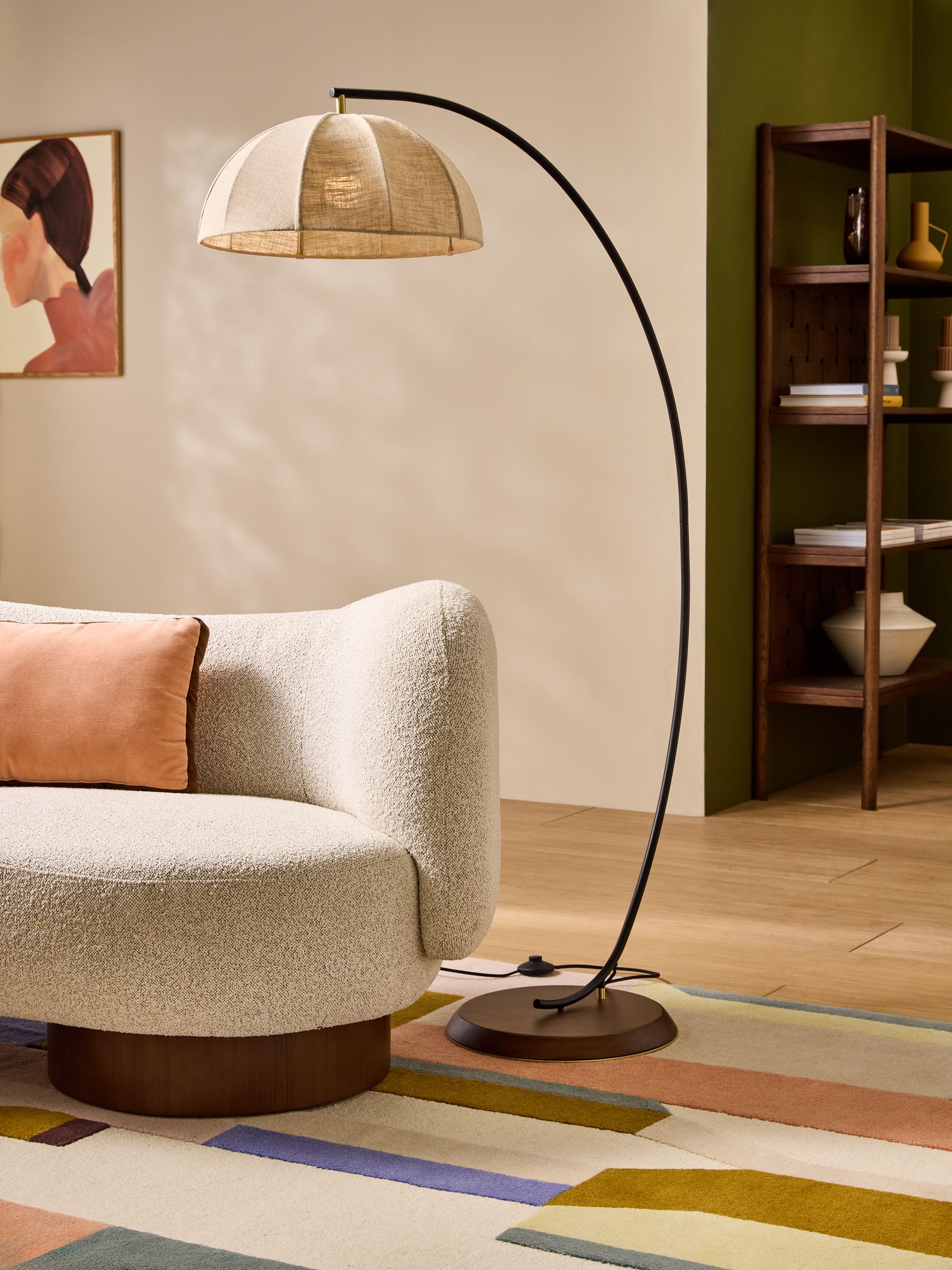 Benny Floor Lamp in Cream/ - Image 1 of 6 Benny Floor Lamp in Cream/ - Image 1 of 6