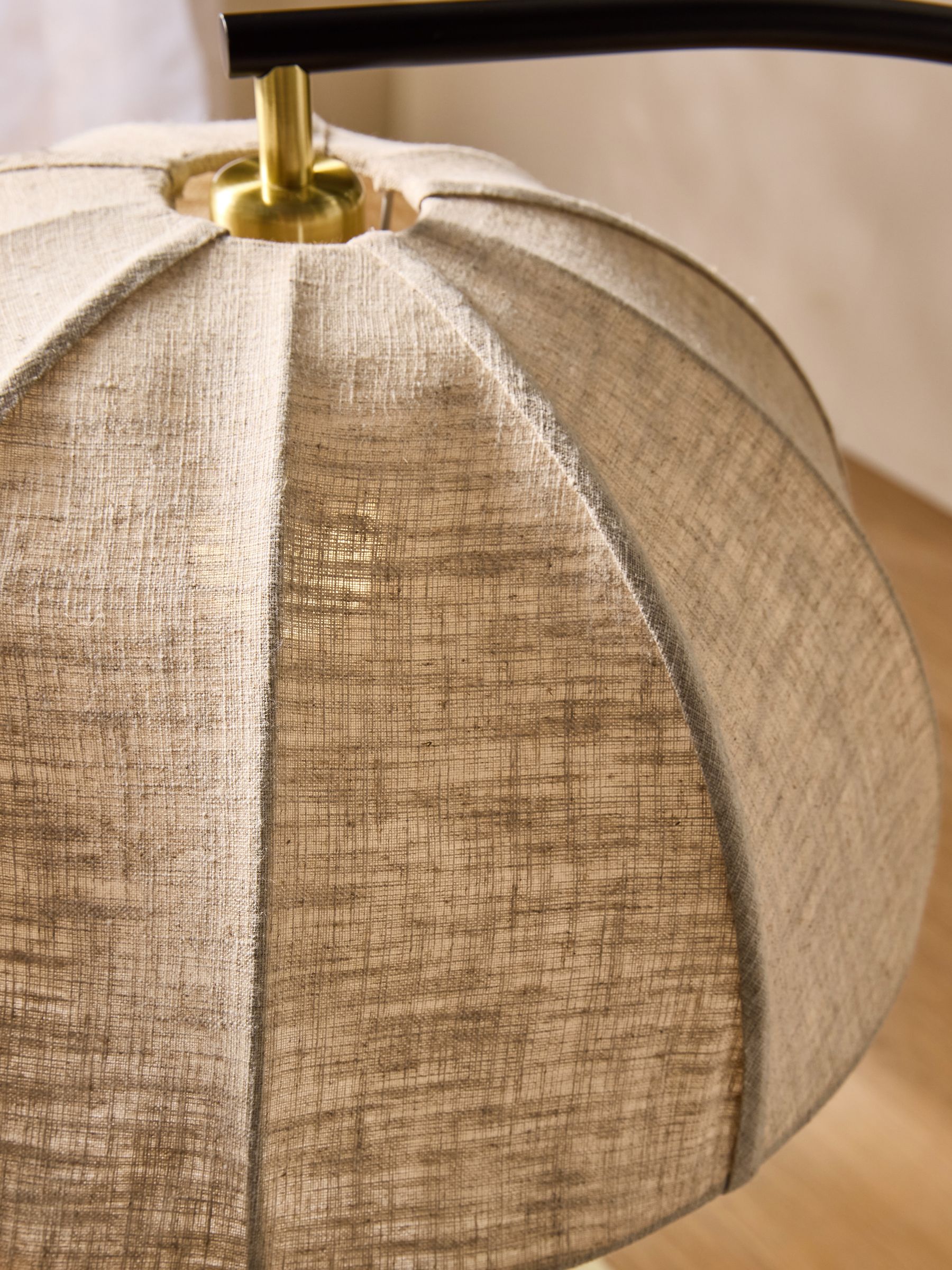 Benny Floor Lamp in Cream/ - Image 3 of 6