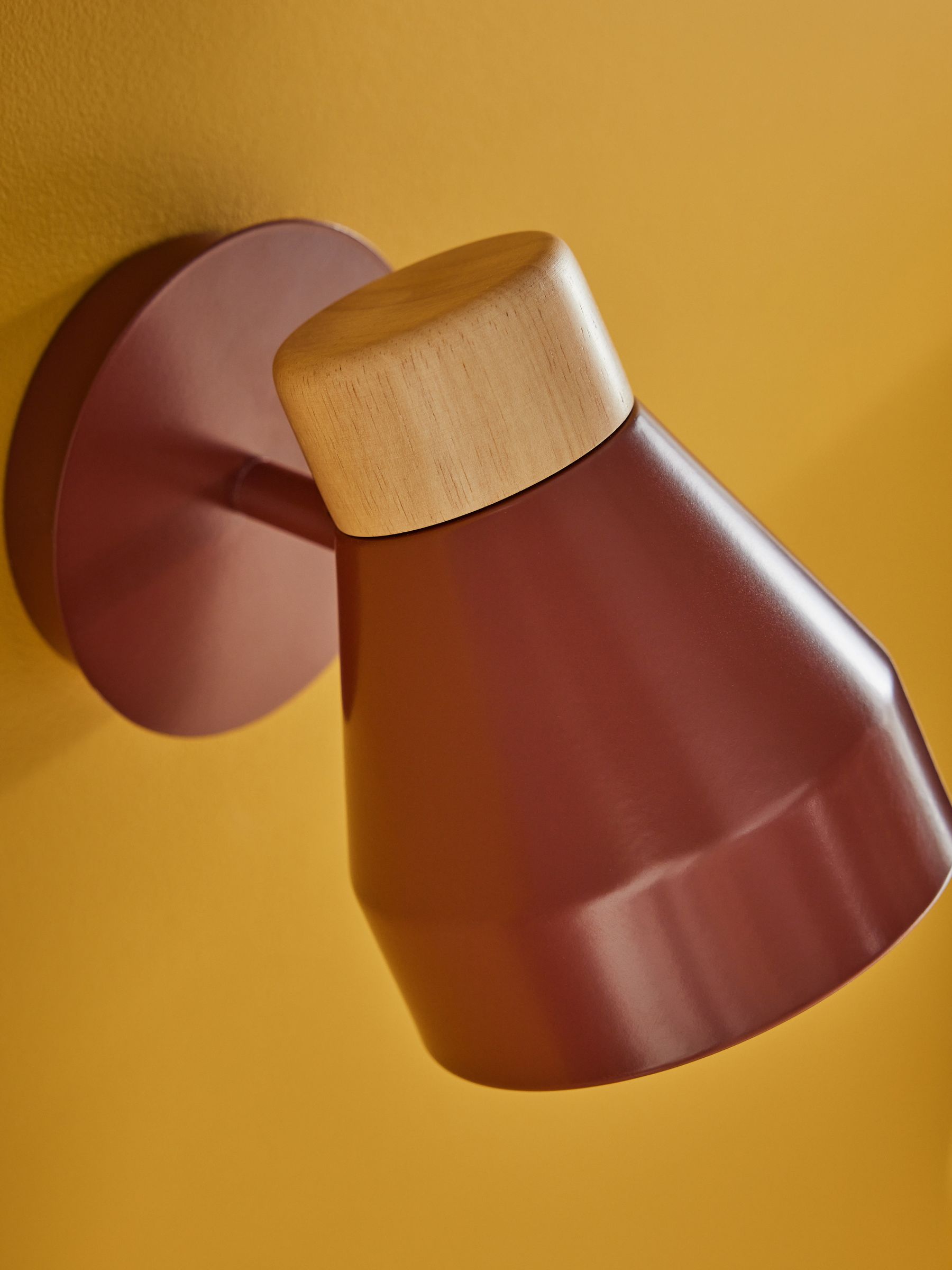 Albert Wall Light in Terracotta Red - Image 3 of 3