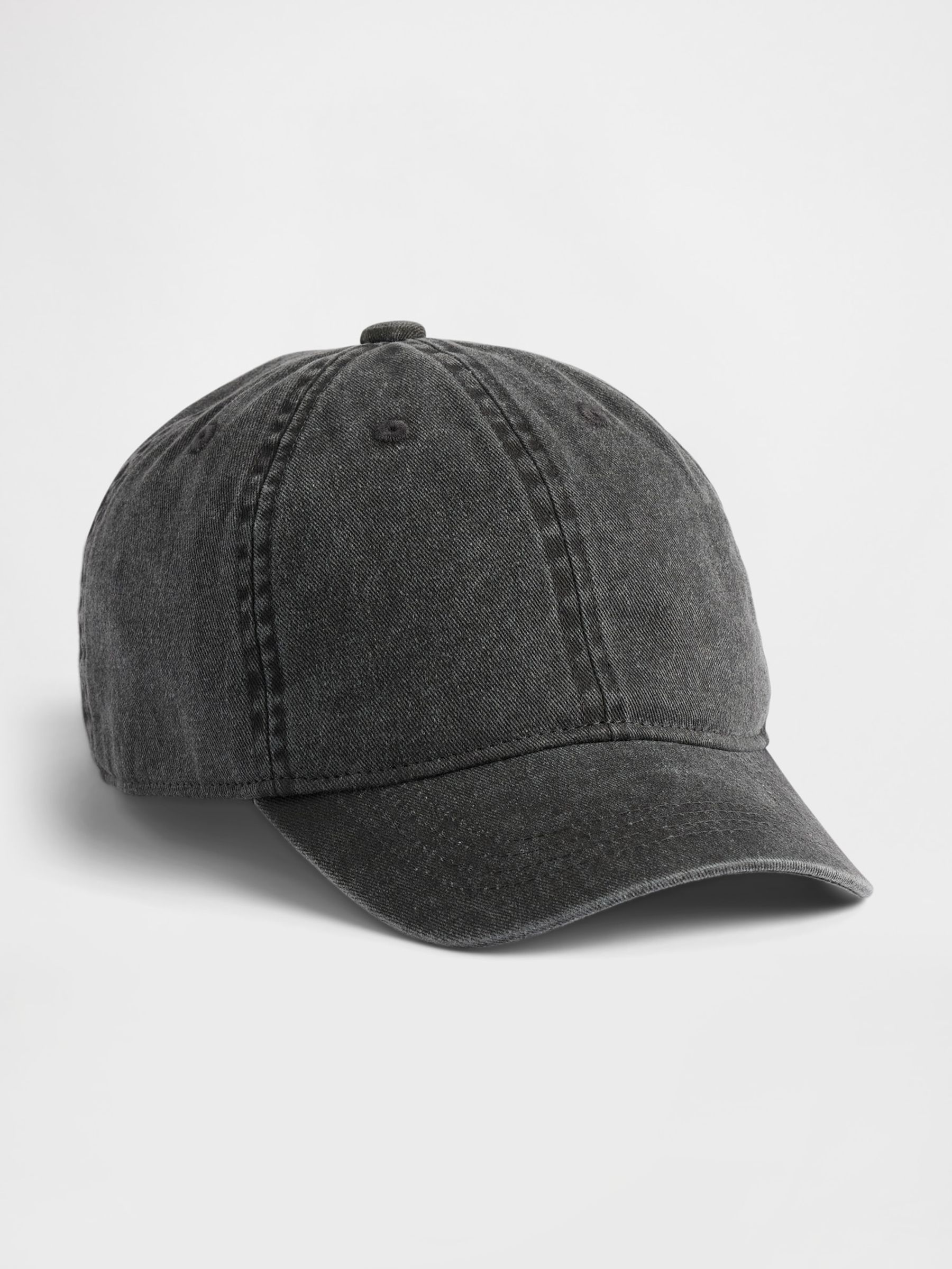 Black Overdye Baseball Hat - Image 1 of 1 Black Overdye Baseball Hat - Image 1 of 1